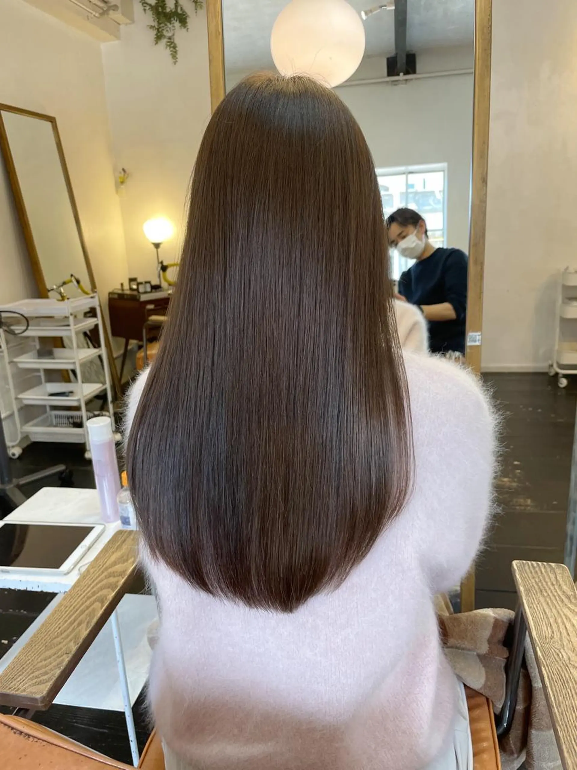 ロング カラー 髪質改善 カット ヘアカラー トリートメント h a k u 大倉 卓人のヘアスタイル