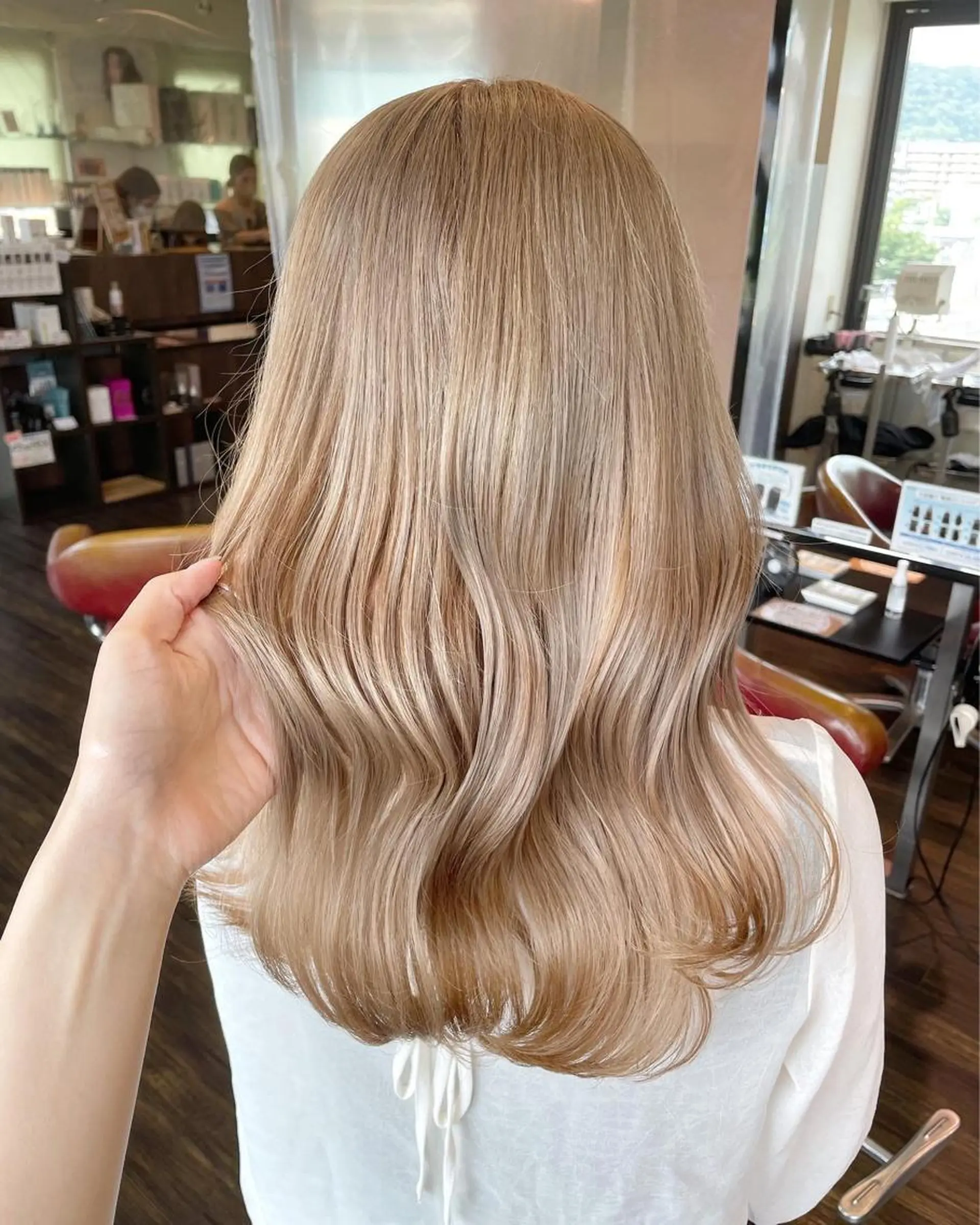 セミロング カラー ヘアアレンジ ヘアカラー 徳永 実沙のヘアスタイル