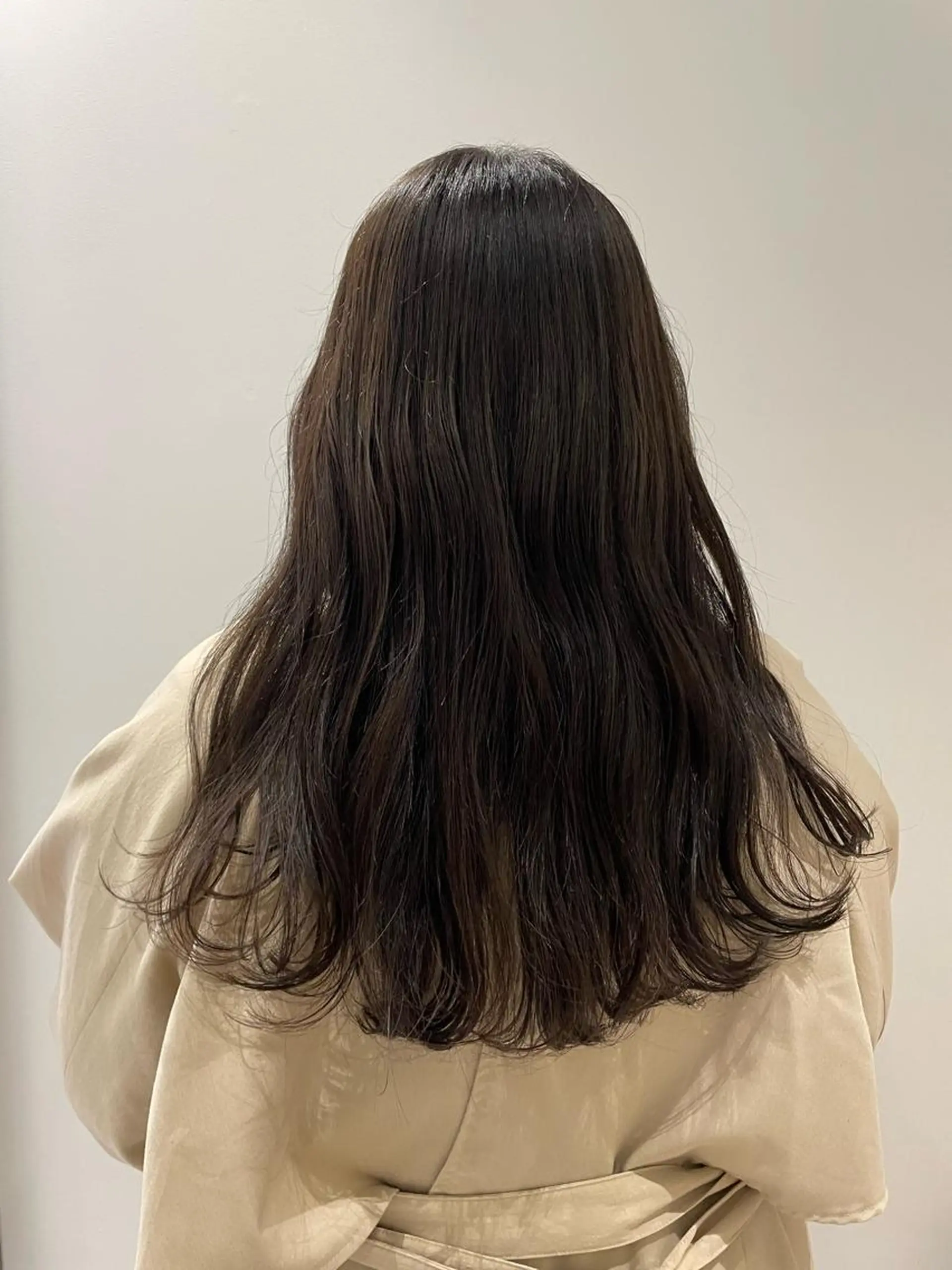 ロング カラー ブラウンカラー くすみブラウン オレンジ GO TODAY 新宿Aura店所属・ベージュ🤎透明感 カラー🤎anriのヘアスタイル