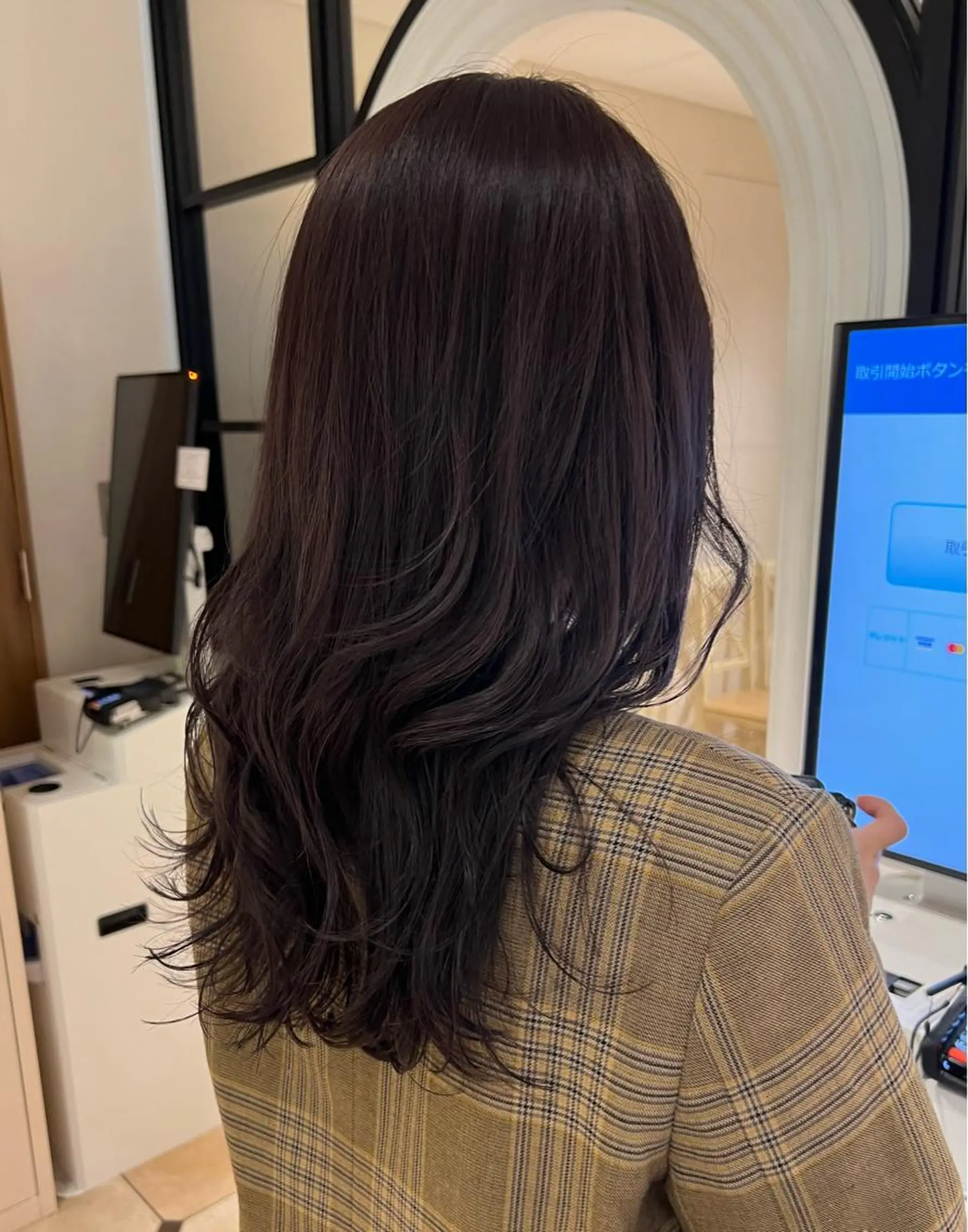 セミロング 髪質改善 ヘアカラー トリートメント 🧡くびれヘア/前髪 顔周り🧡久原結衣のヘアスタイル