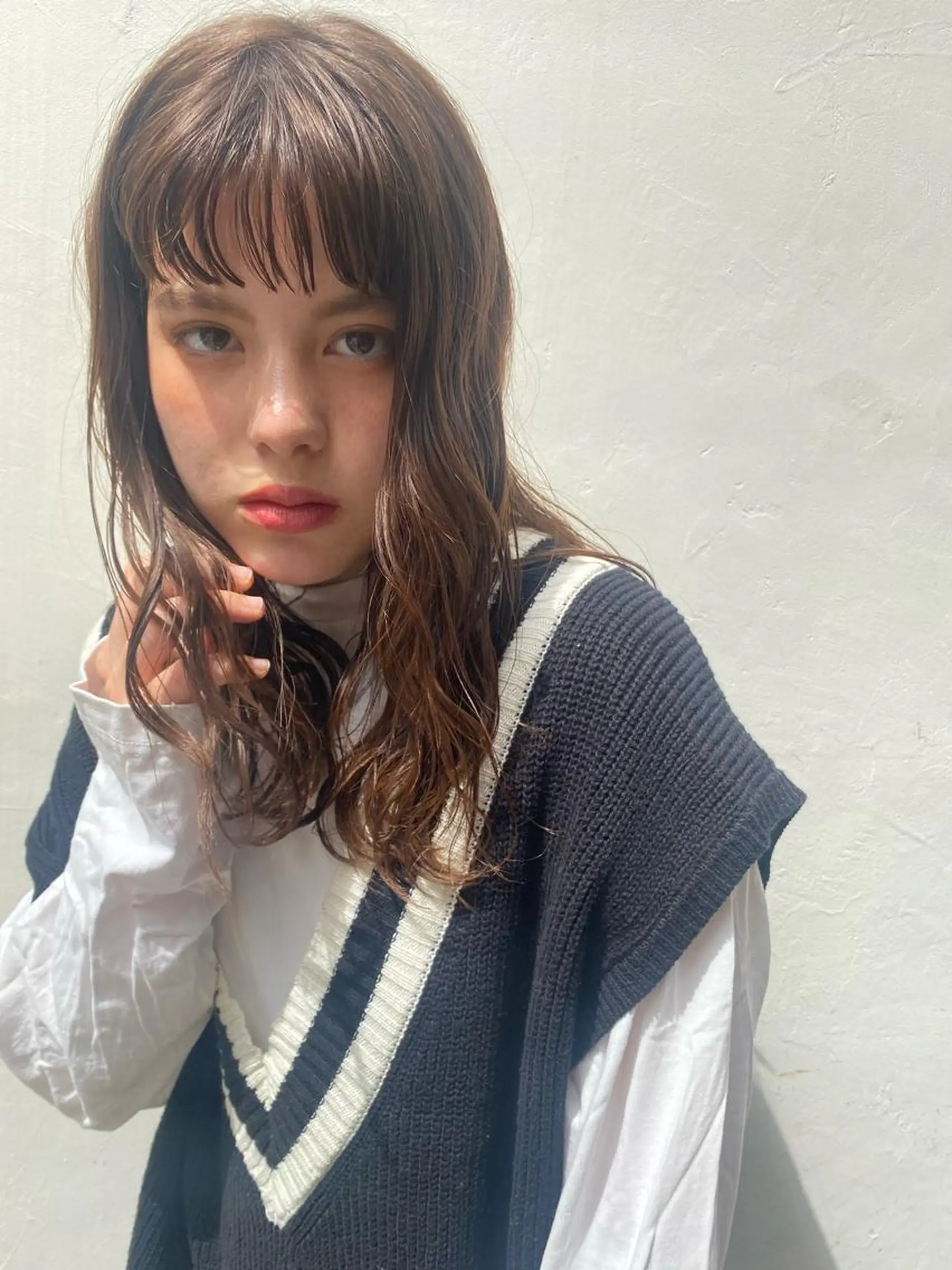 セミロング パーマ セミロングパーマ デジタルパーマ カット ヘアカラー パーマ トリートメント ✨透明感カラー✨ 🦖佐々木未来🦕のヘアスタイル