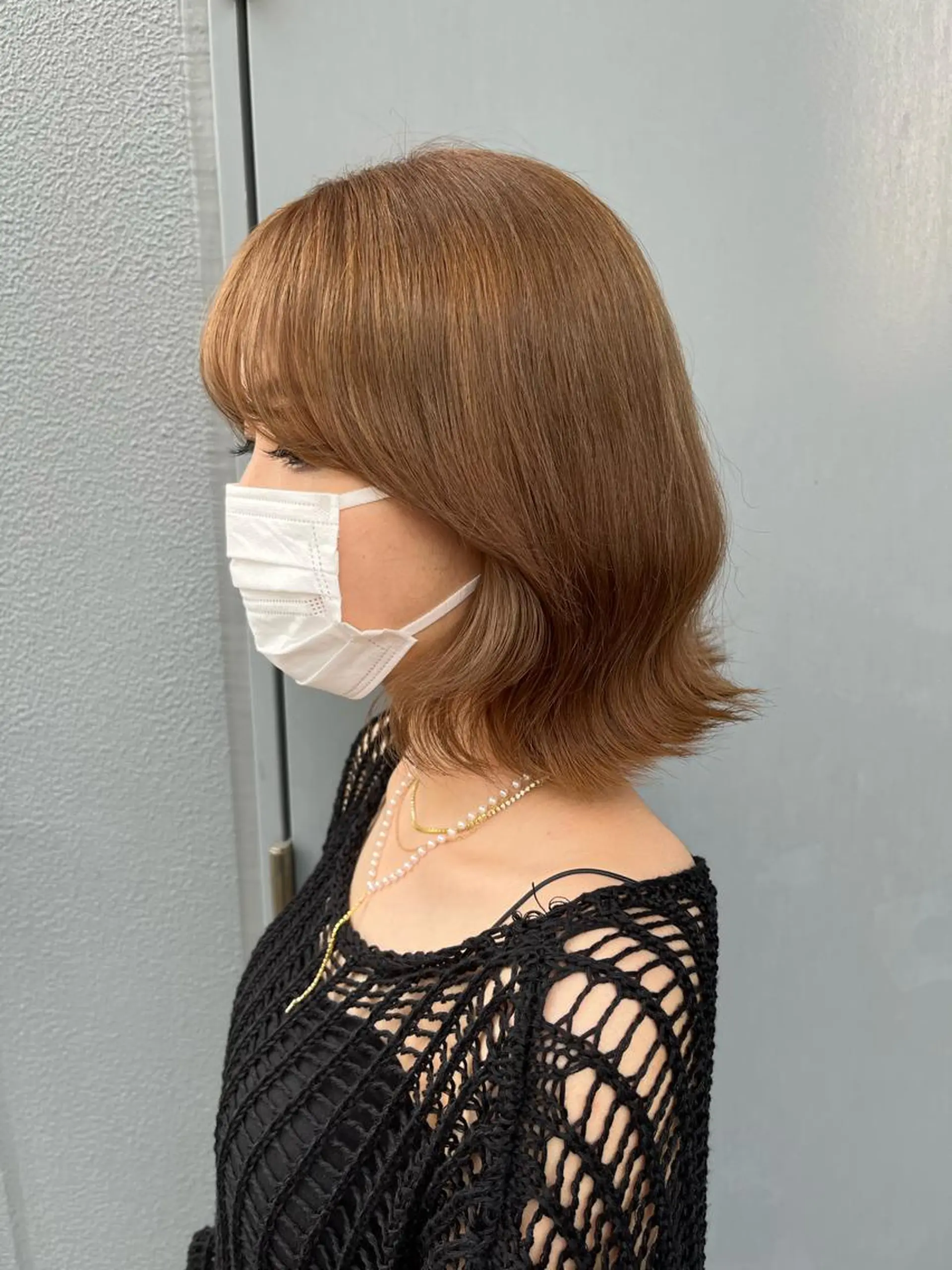 ミディアム カラー ベージュカラー haruka 🩶のヘアスタイル