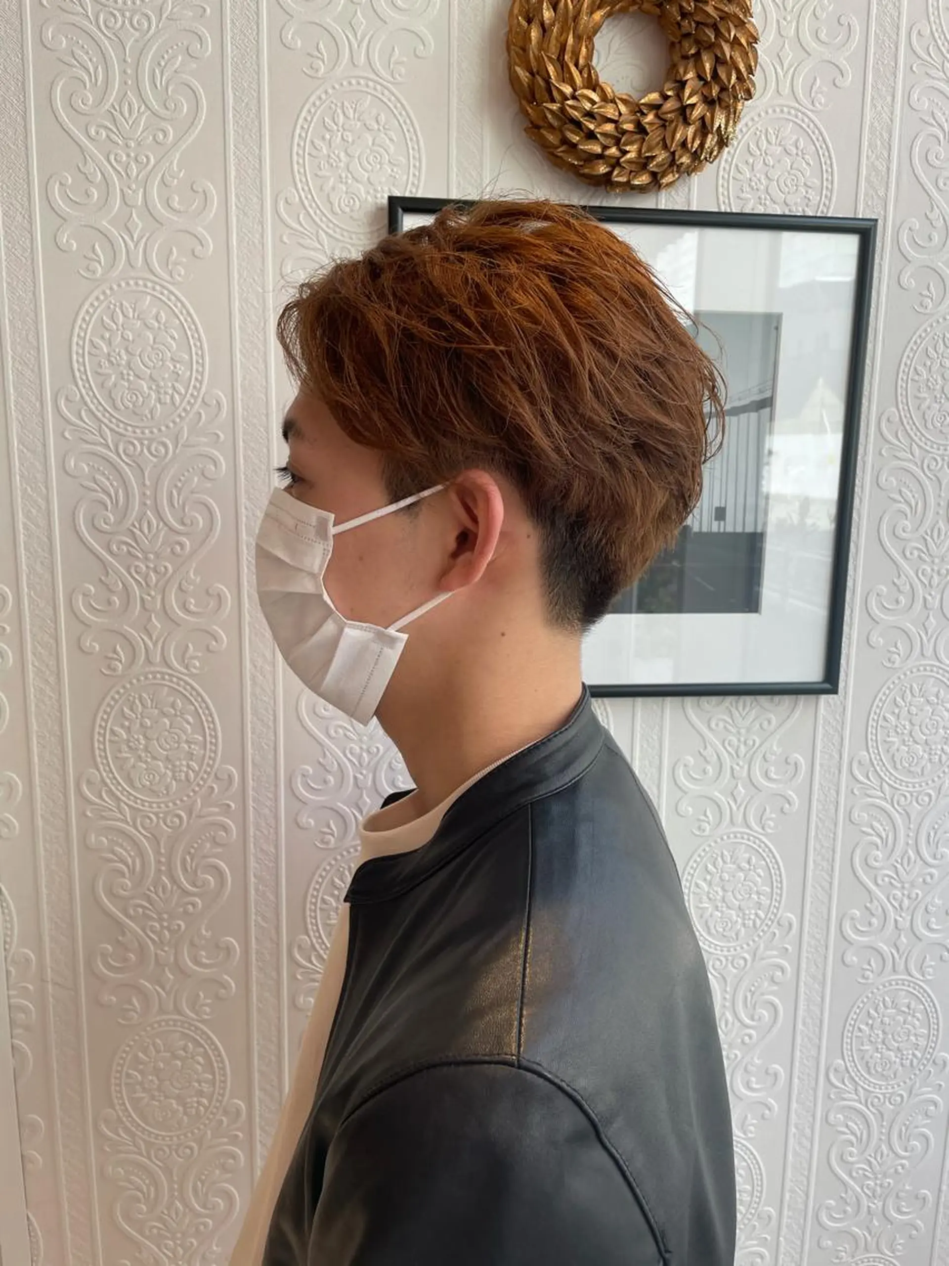 ショート カラー メンズ 大野 輝のヘアスタイル