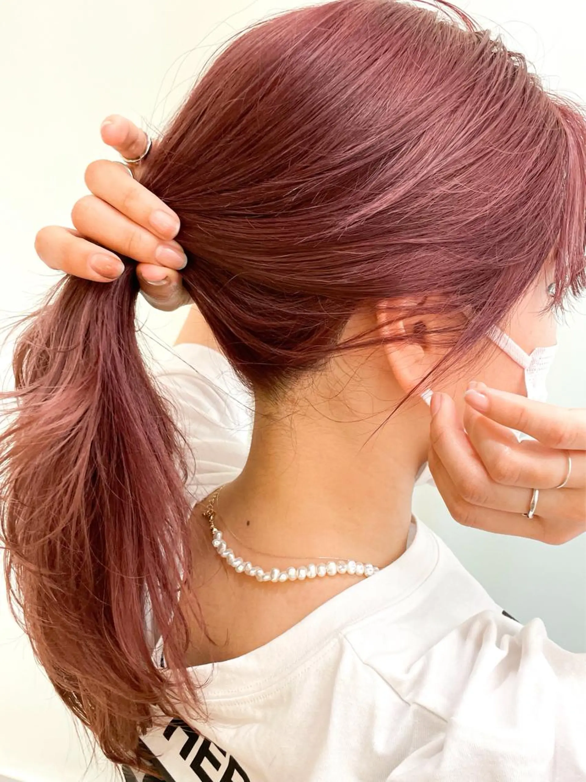 ロング カラー ダブルカラー ピンクカラー ヘアカラー ✨カラー支持No.1 🧸ワキ カナコ🧸のヘアスタイル