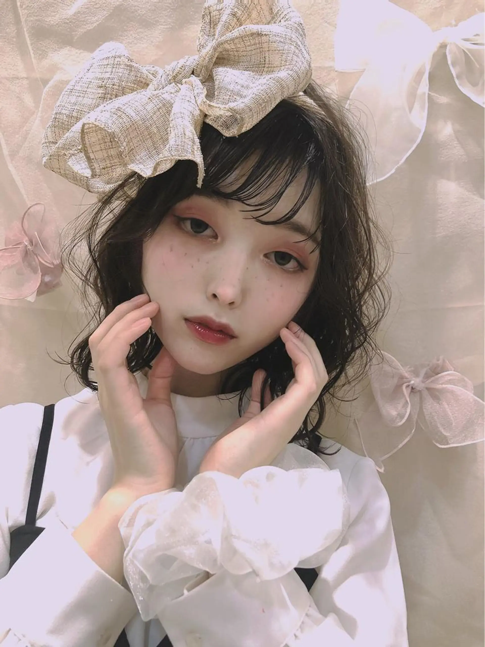 ミディアム ヘアアレンジ ショート/ボブ/透明 感カラー/高橋あみのヘアスタイル