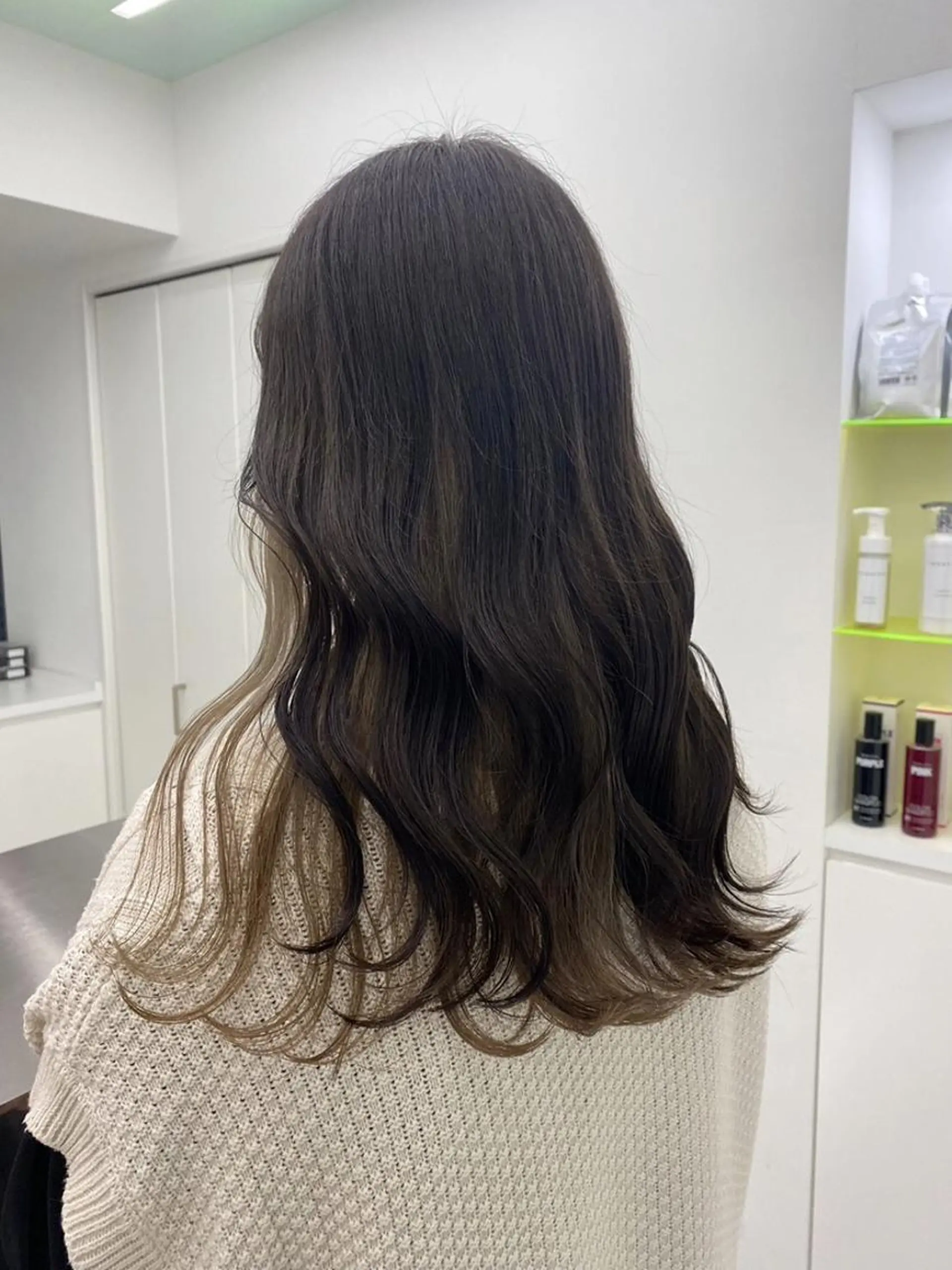 カラー 銀座DISCO🧸 透明感ブラウン🧸のヘアスタイル