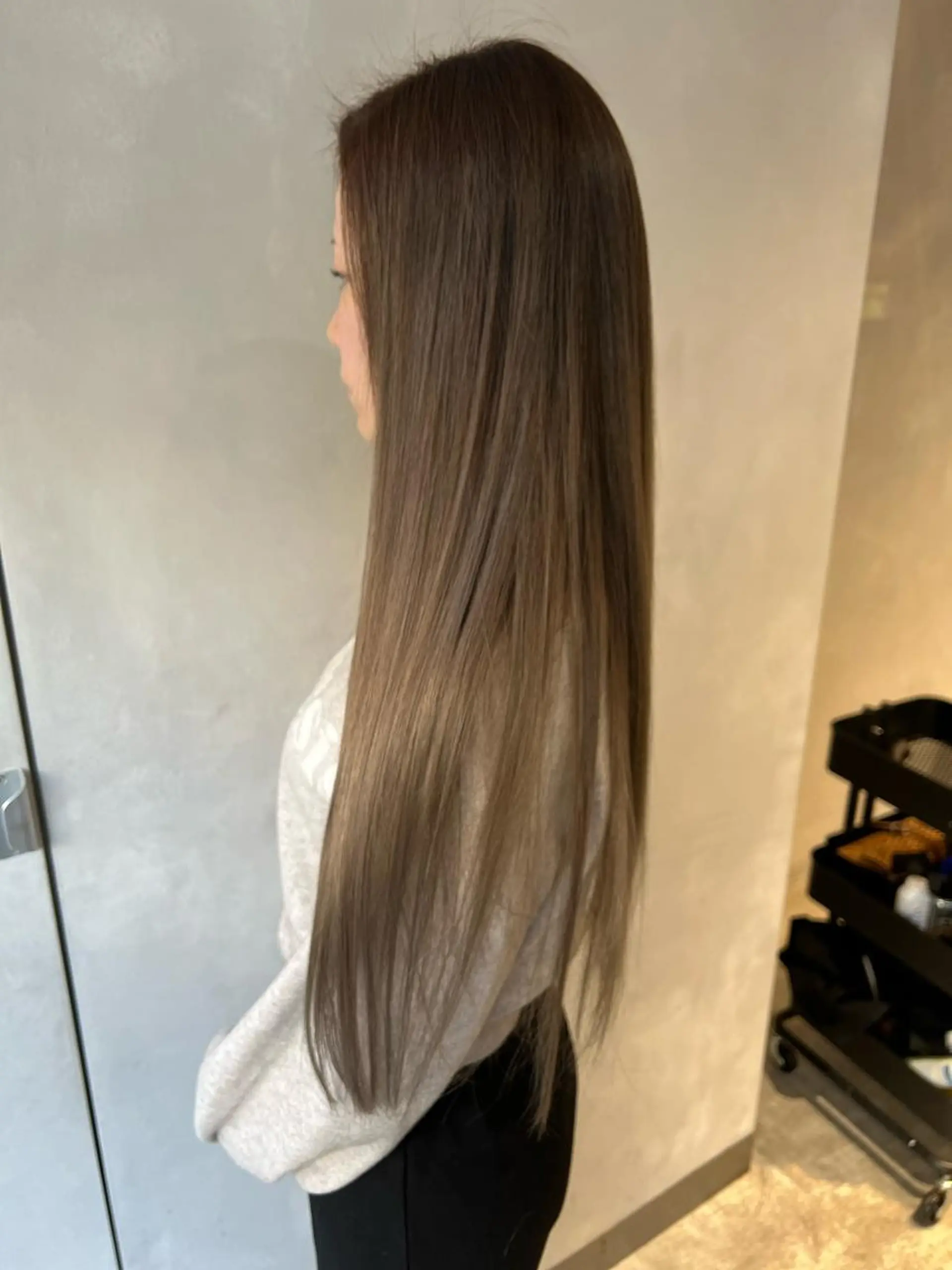 ロング カラー カット 縮毛矯正 トリートメント M IIのヘアスタイル