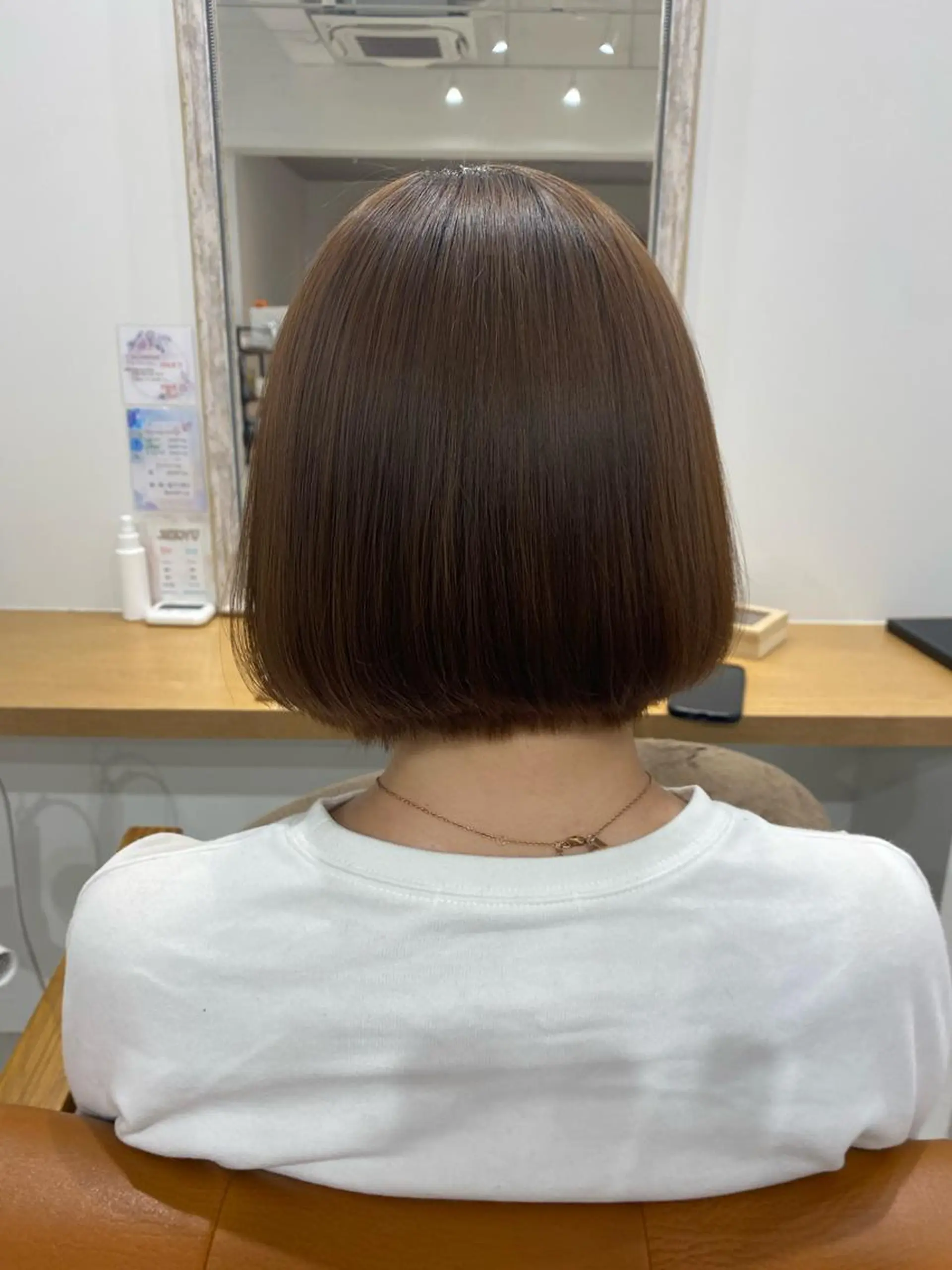 ミディアム 縮毛矯正 山﨑 燦人のヘアスタイル