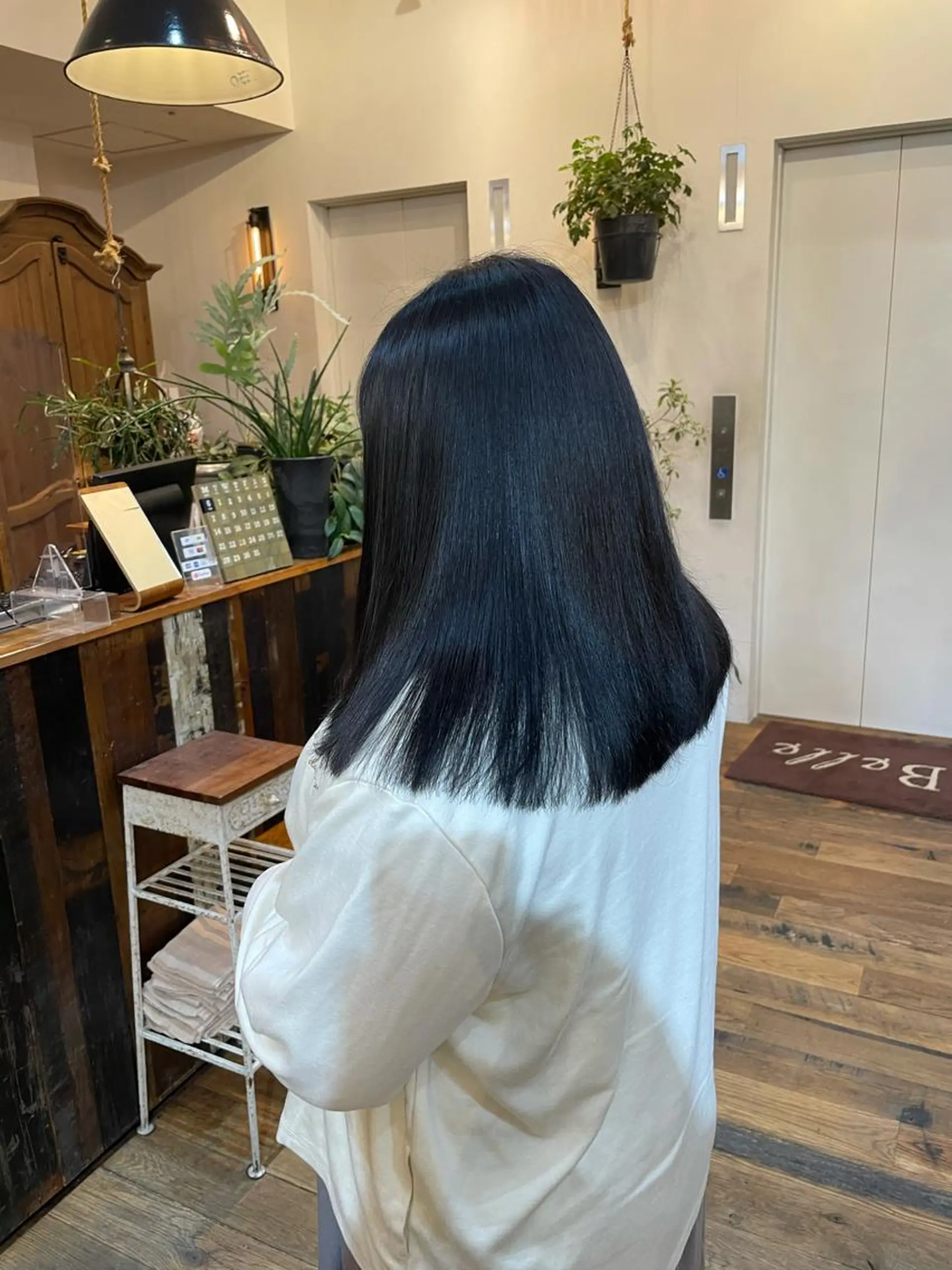 セミロング 縮毛矯正 銀 座のヘアスタイル