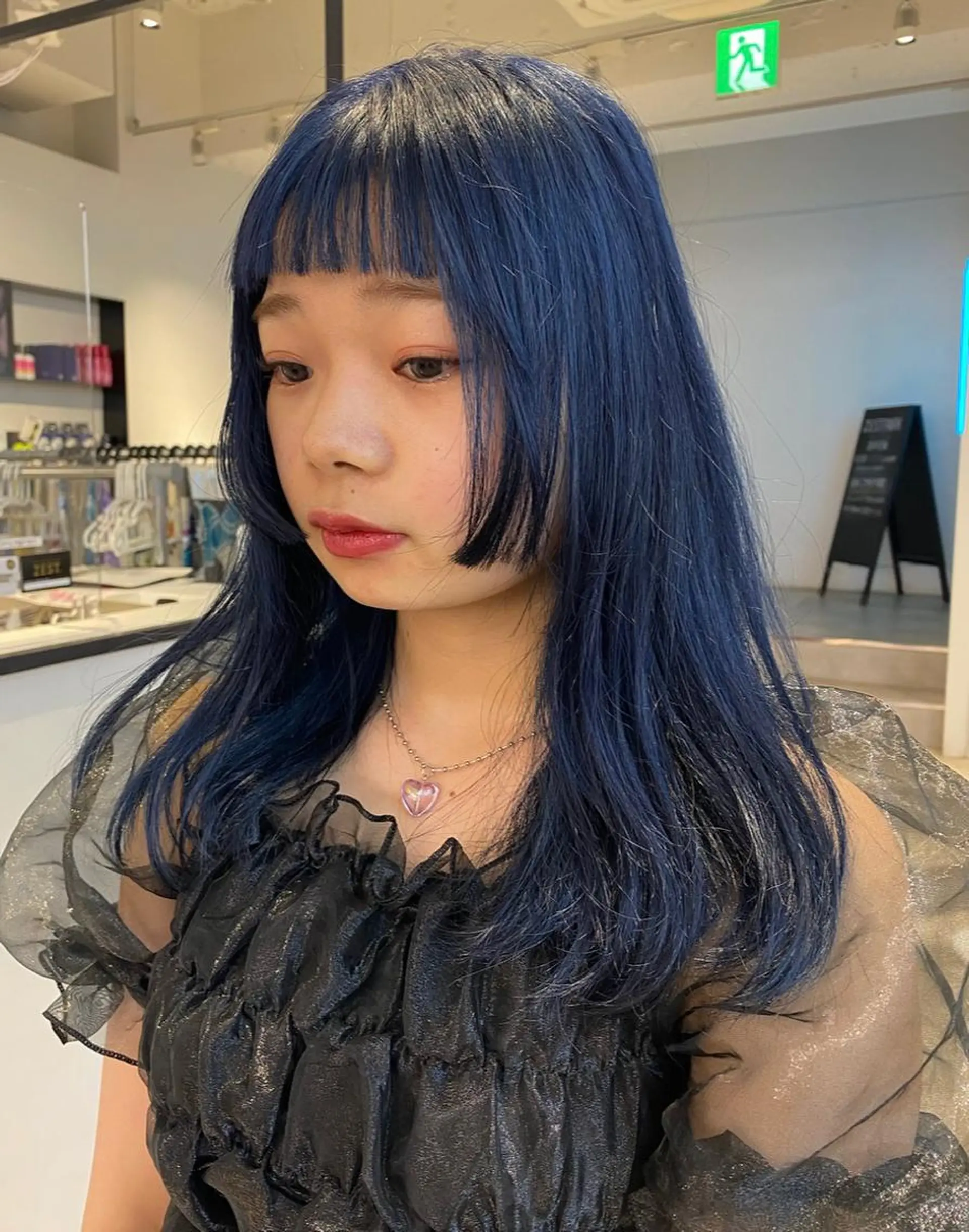 ロング カット ヘアカラー トリートメント 🌫️韓国hair kanon🇰🇷のヘアスタイル