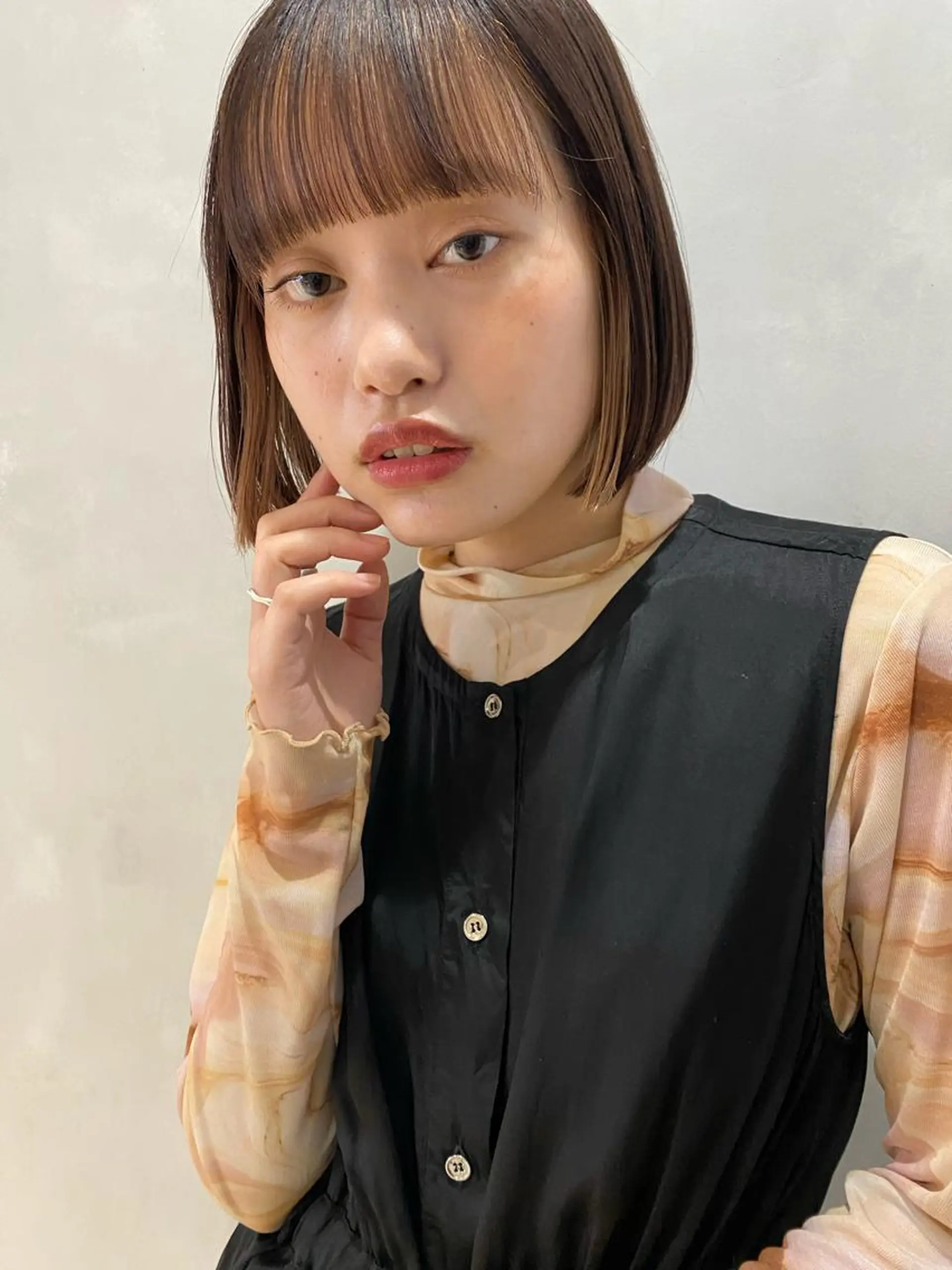 ミディアム カット トリートメント #ブリーチカラー Akihoのヘアスタイル