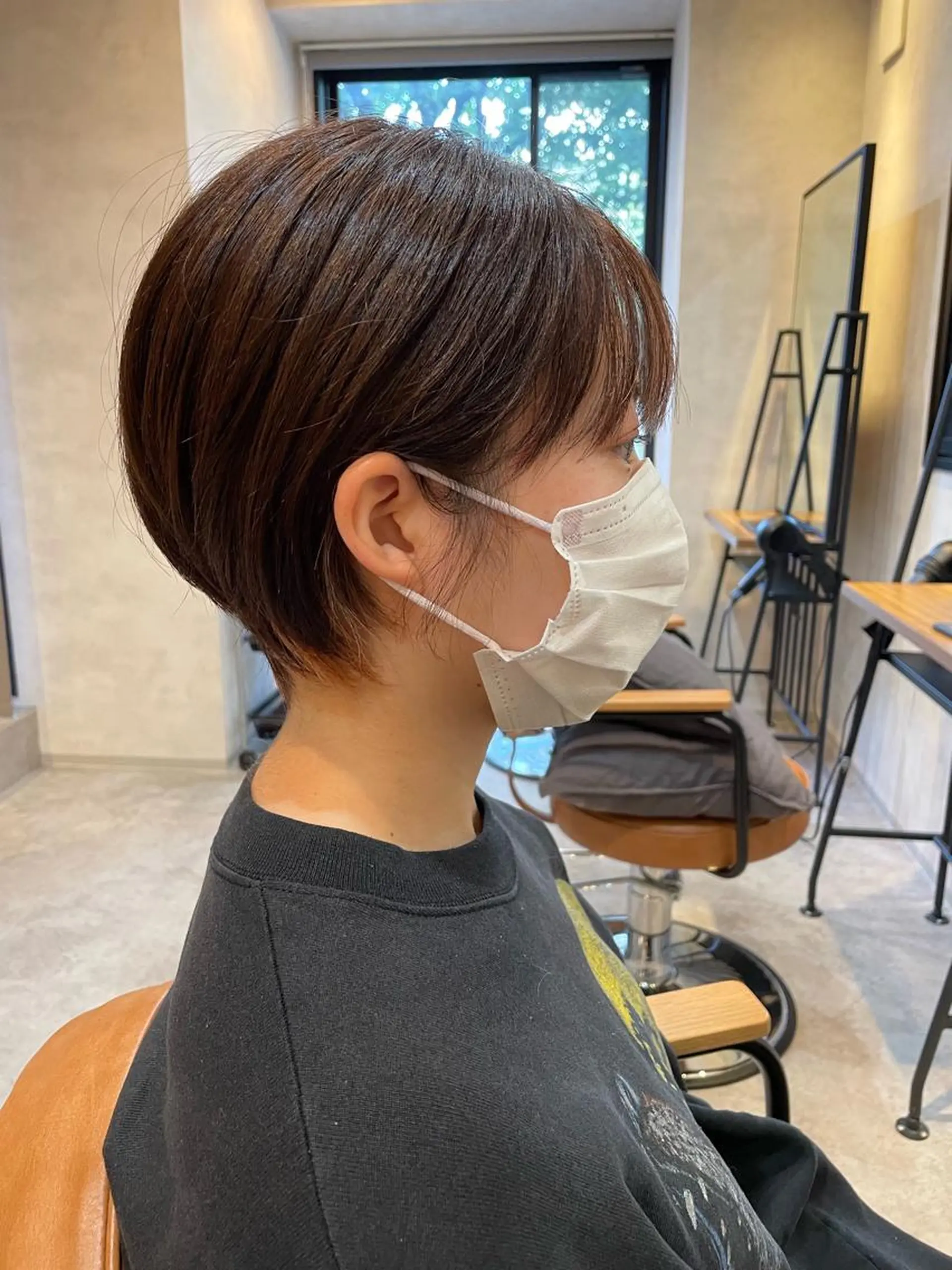 ショート カラー ブリーチ オレンジ カット ヘアカラー トリートメント ✨ショート、ボブ✨ 奈良孝平のヘアスタイル