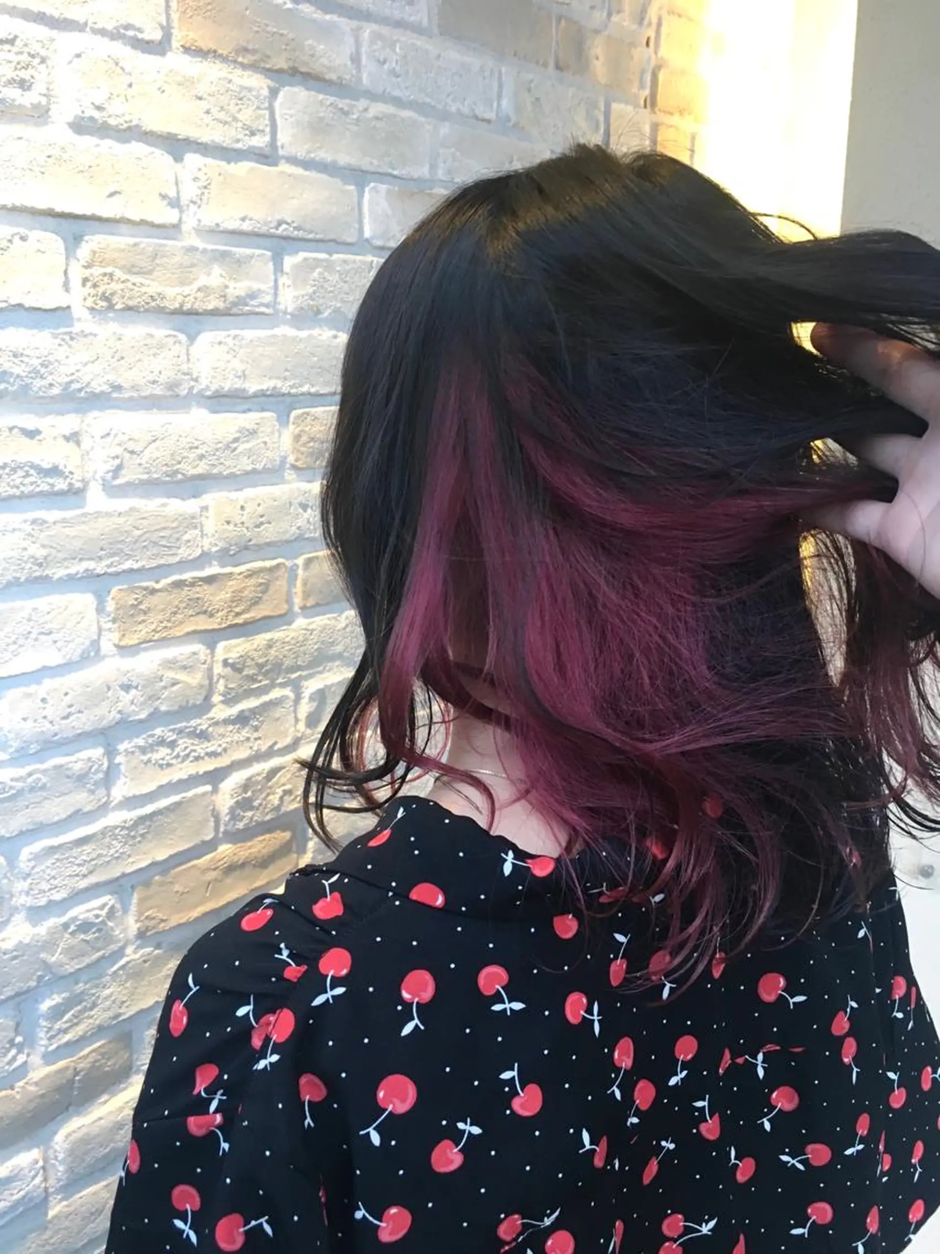 ミディアム カラー アディクシーカラー バレイヤージュ ブリーチ ケアブリーチ デザインカラー ヘアカラー unpeu hair  二条所属・先着1名様限定 カット無料のヘアスタイル