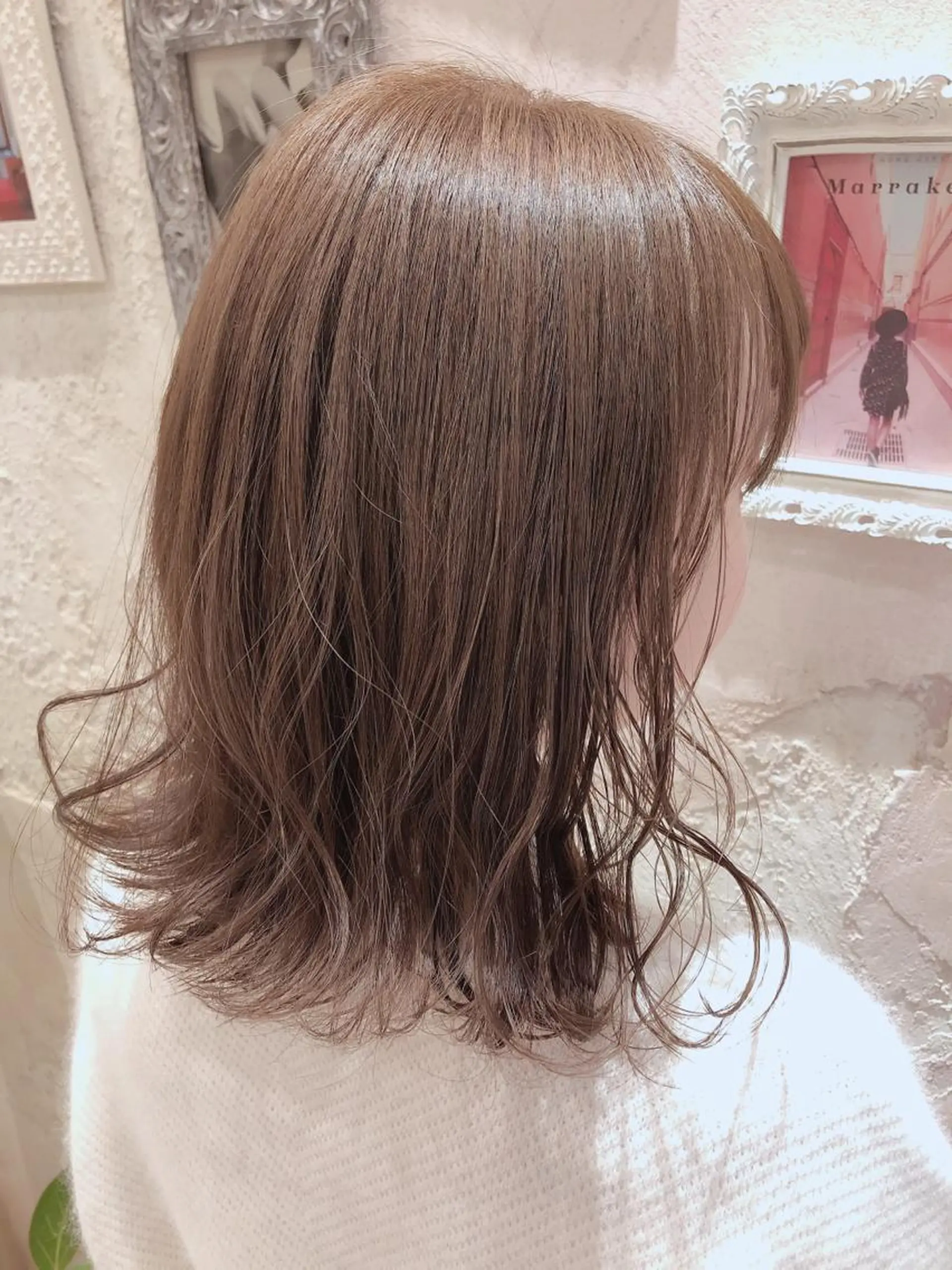 ミディアム カット ヘアカラー トリートメント 代表山口ひな 髪質改善のプロのヘアスタイル