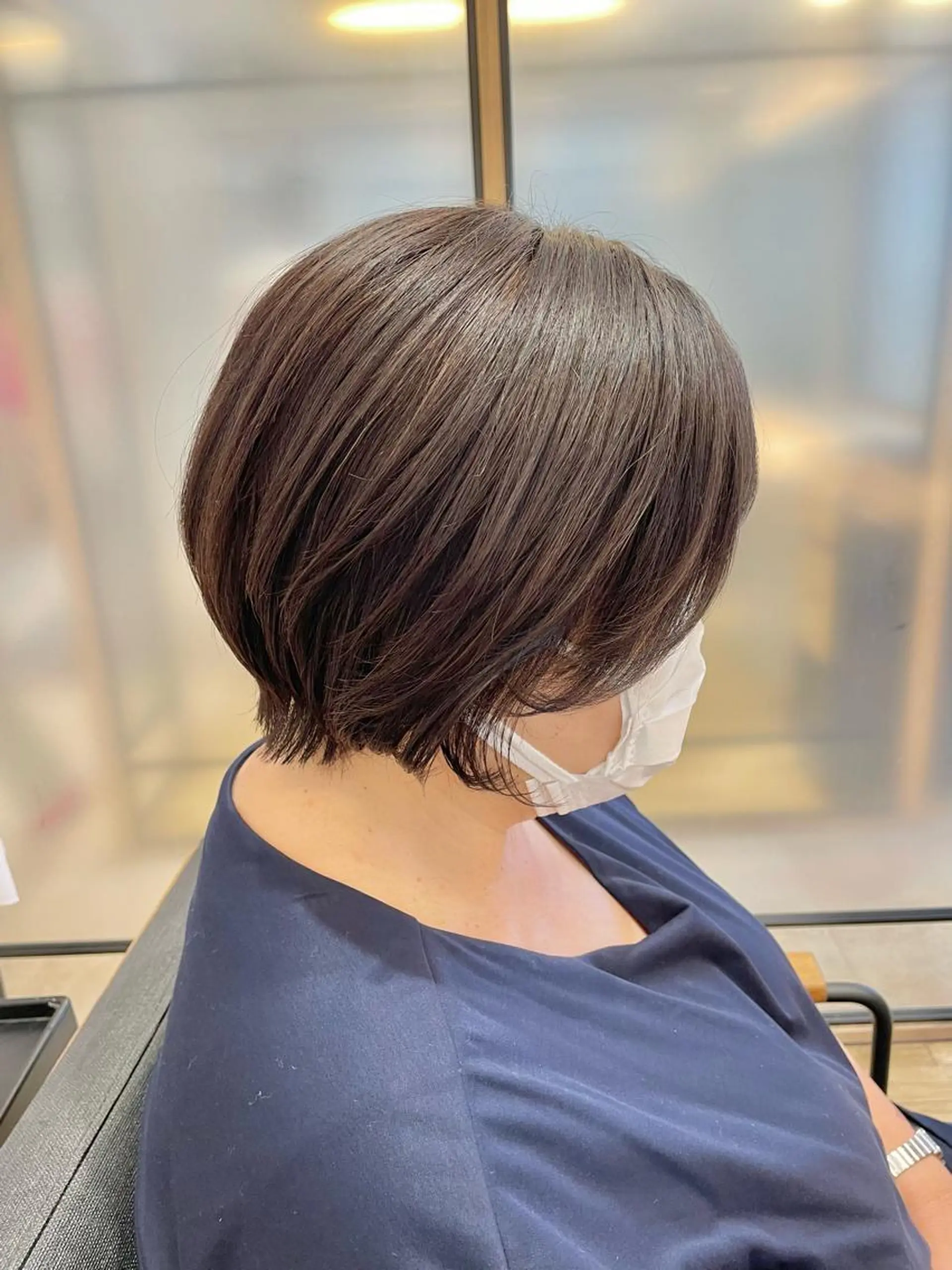 ショート ショートボブ 丸みショート ボブ ハイライト 髪質改善 カット ヘアカラー トリートメント シノハラ ガクト ショート/白髪ぼかしのヘアスタイル