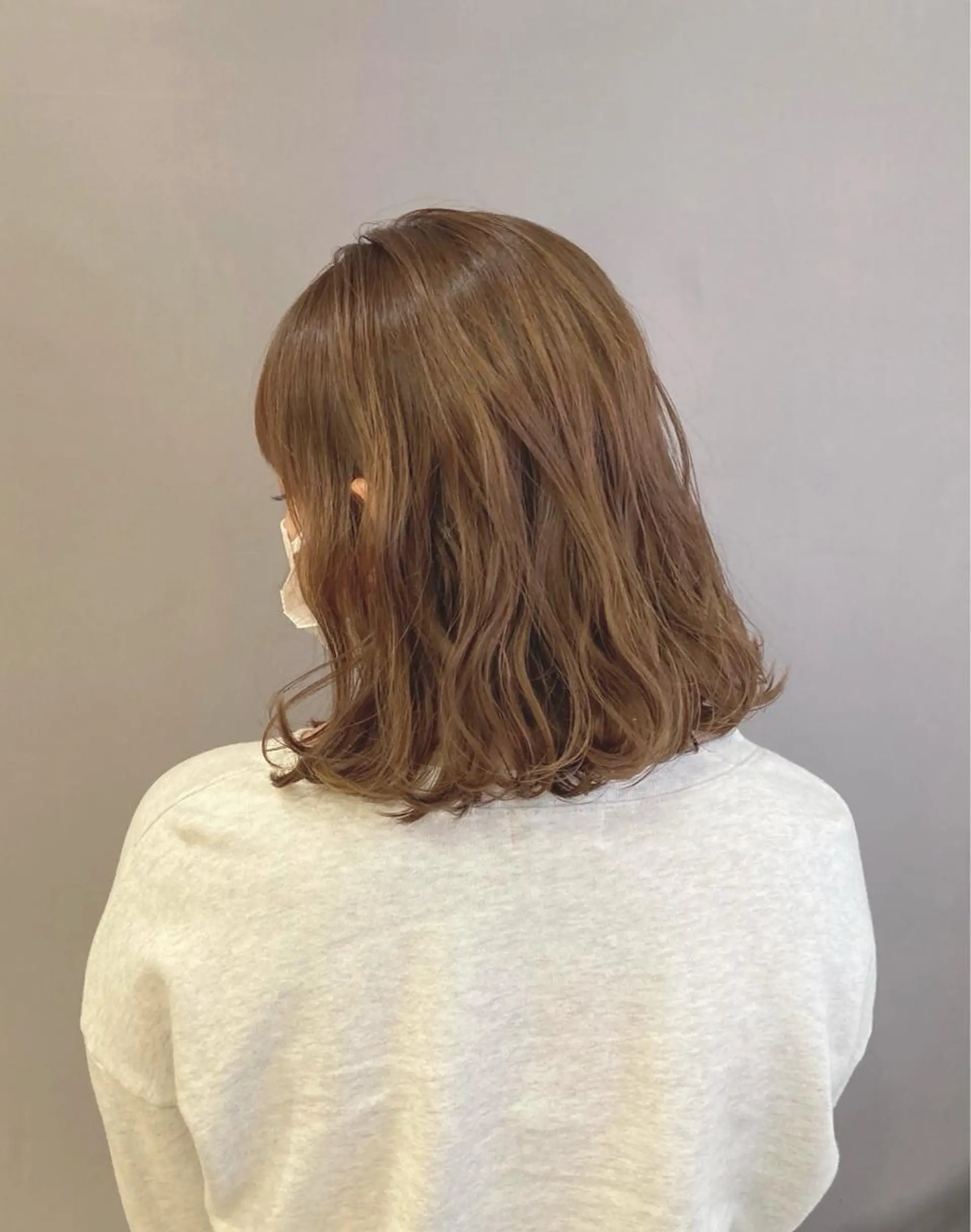 ミディアム カラー ヘアカラー トリートメント 宮原 佳苗のヘアスタイル