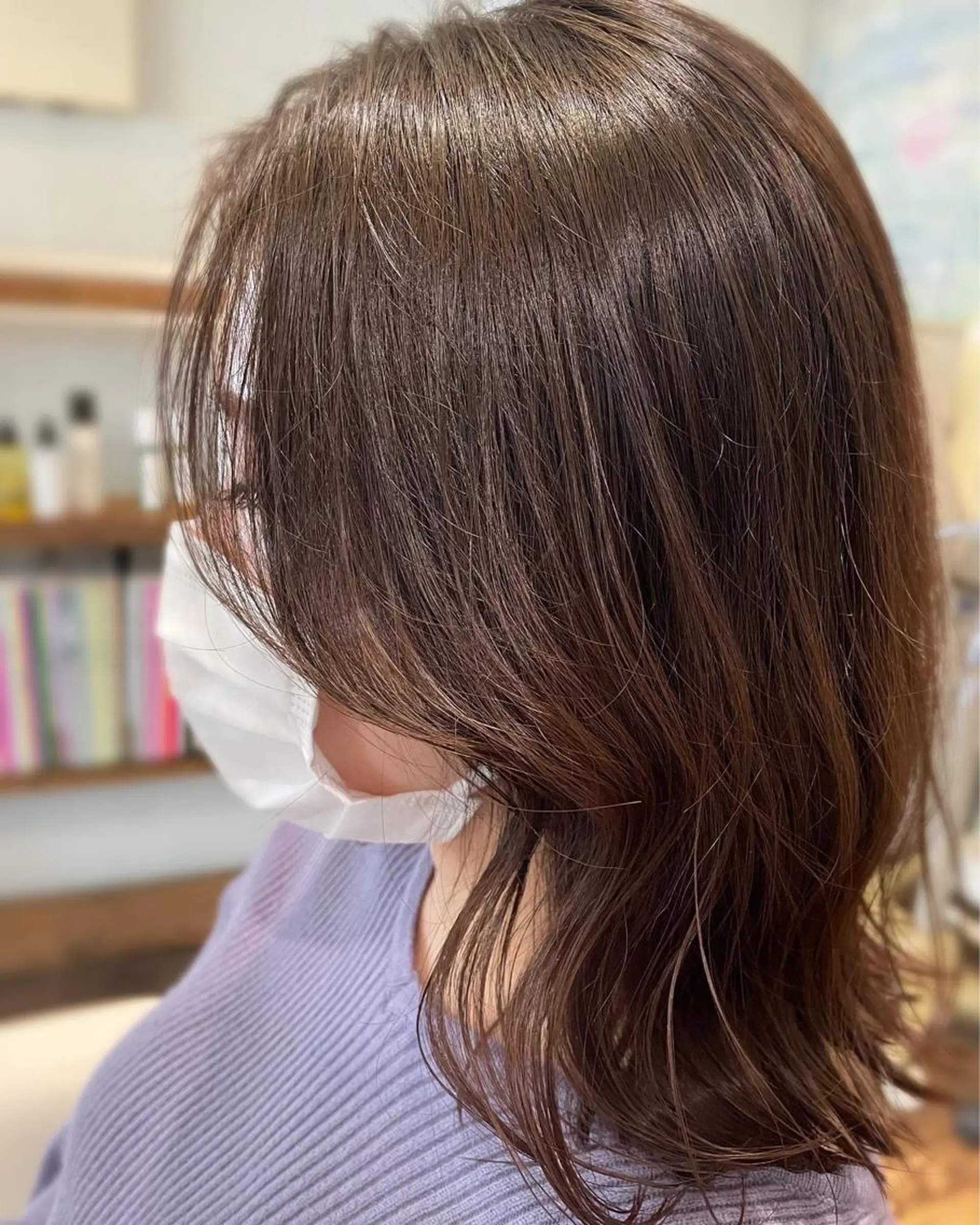 ミディアム カラー 韓国風ヘア カット ヘアカラー トリートメント unsung所属・韓国風◎　田中 勇也のヘアスタイル