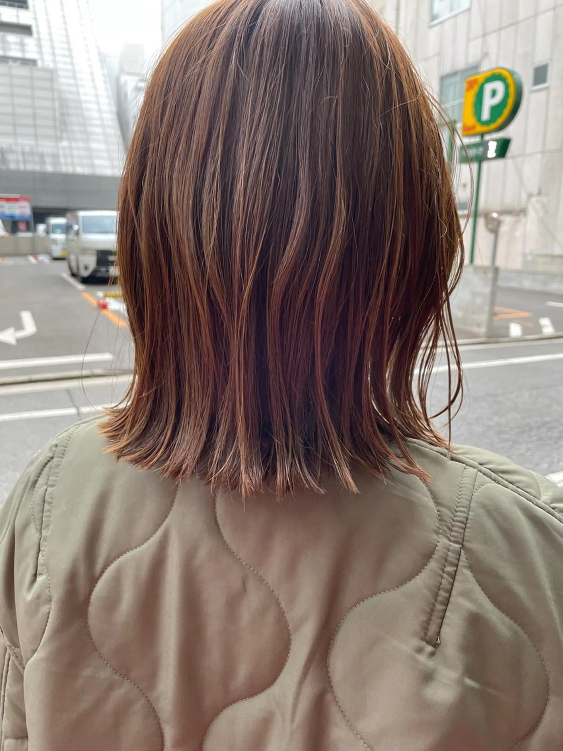 セミロング カット ヘアカラー トリートメント さの あやねのヘアスタイル