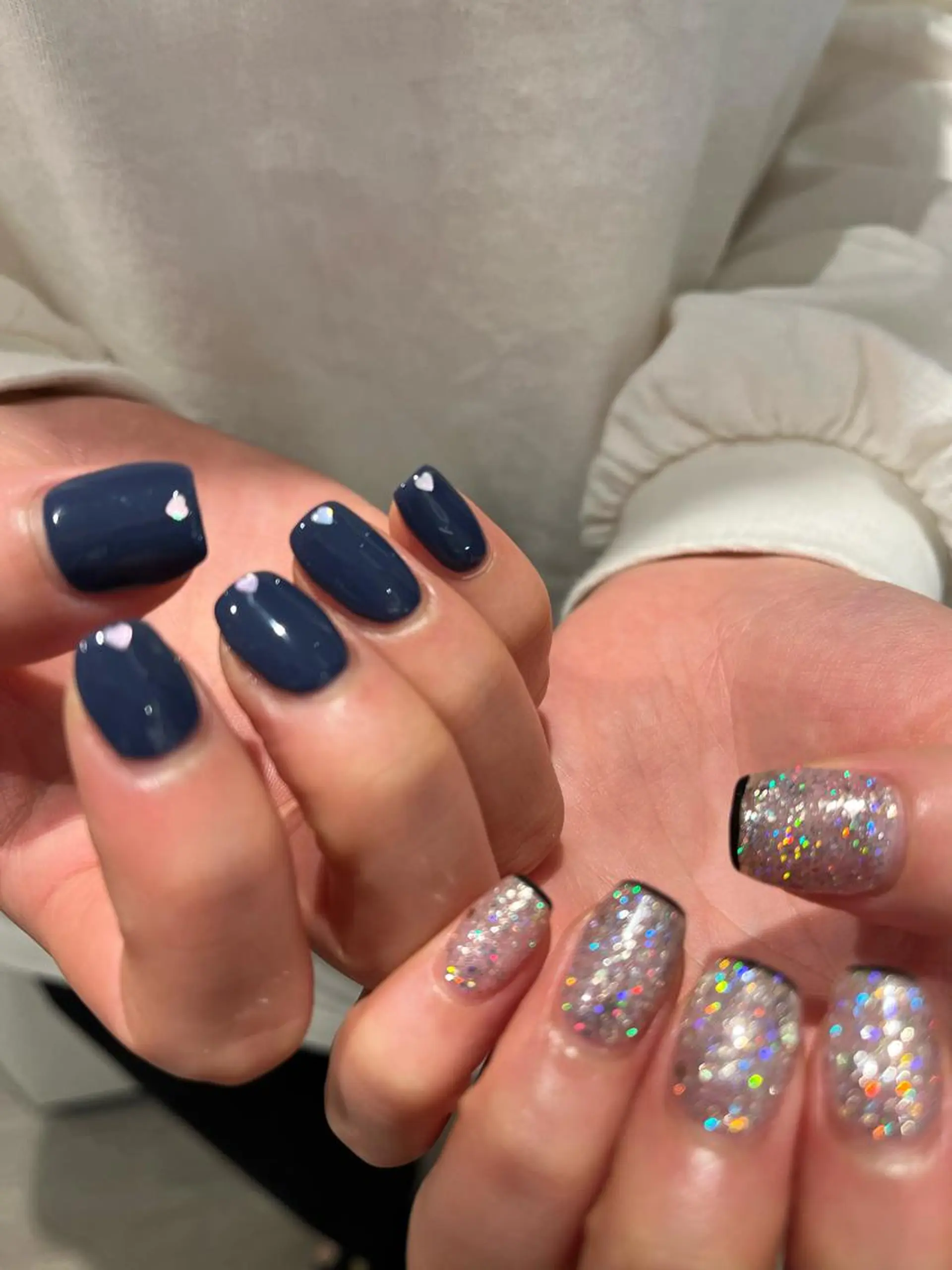 ネイル ラメ(グリッター) ハンドネイル Momone ／渋谷／パラジェルのネイルデザイン