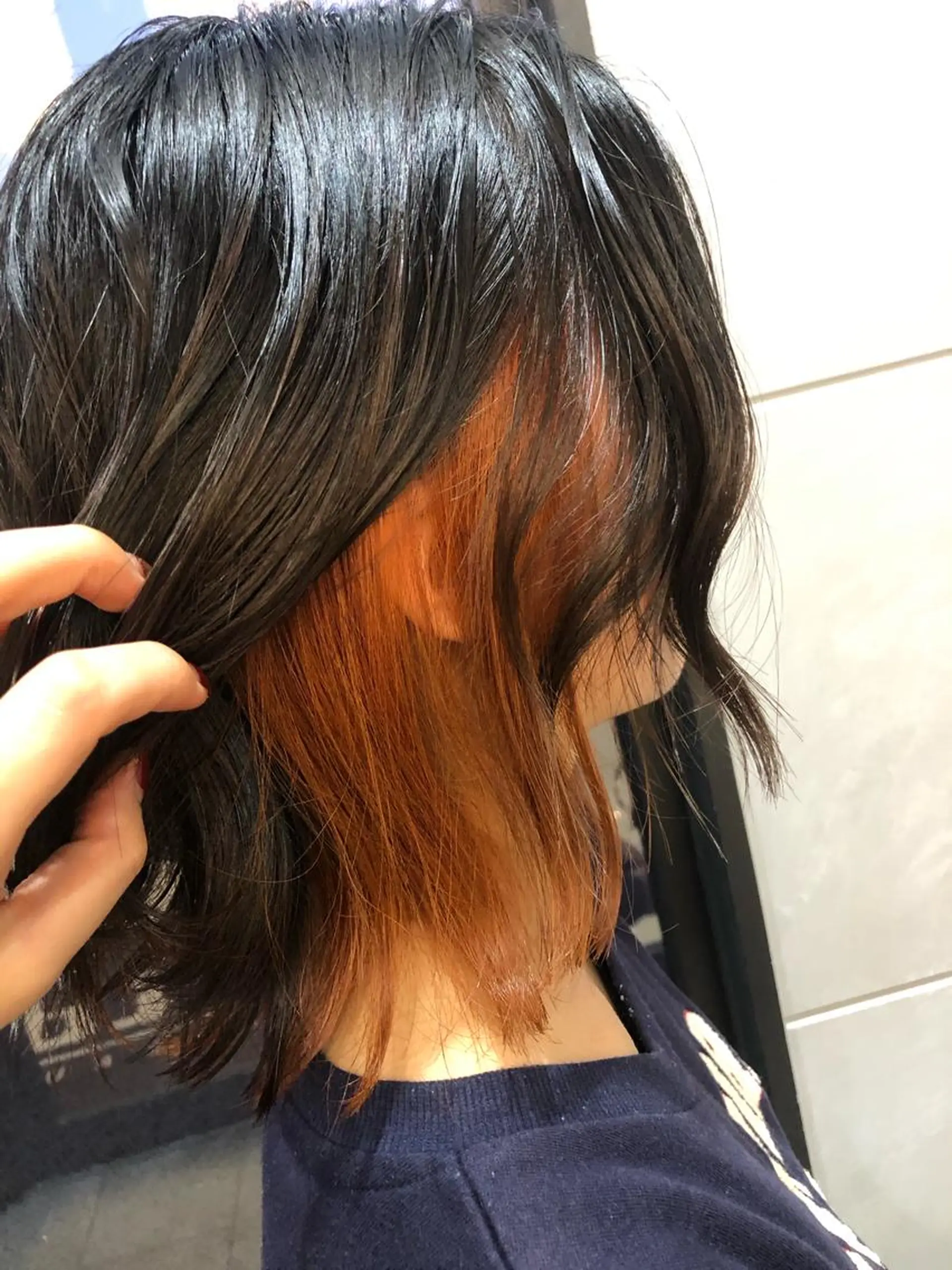 ミディアム 塚本 文奈のヘアスタイル