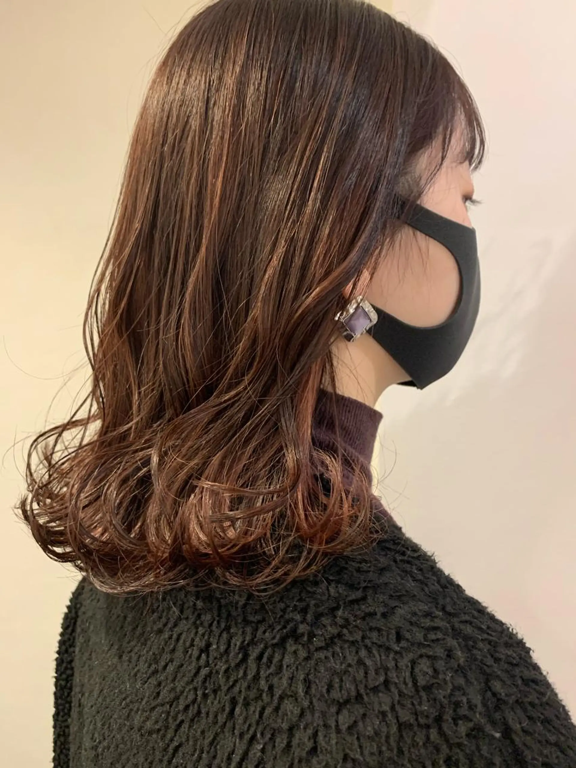 ミディアム カラー カット ヘアカラー トリートメント gotoday　shaire　saron所属・miu. ボブ/透け感カラーのヘアスタイル