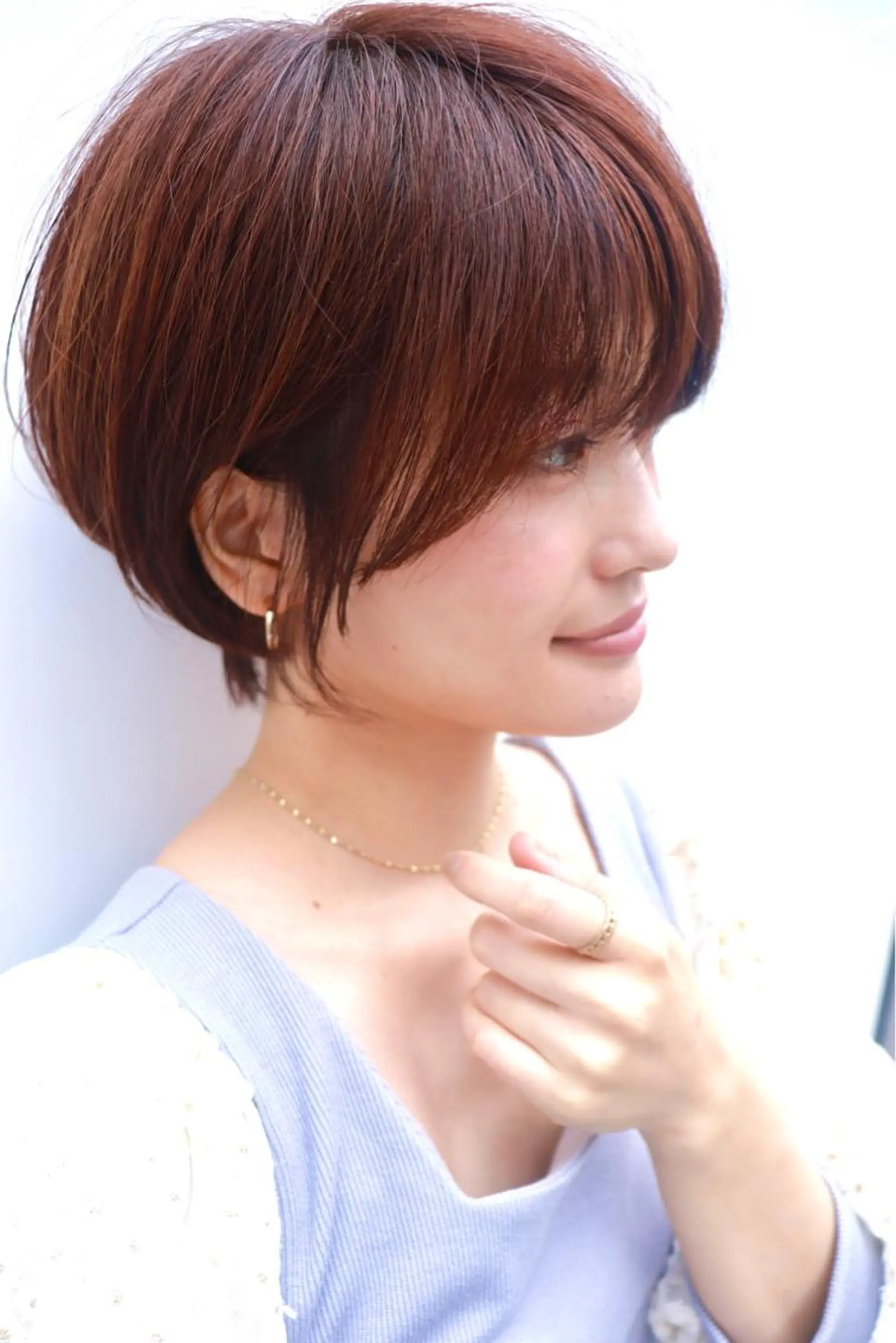 ショート カラー カット ヘアカラー 【韓国　レイヤー 髪質改善✨】かずのヘアスタイル