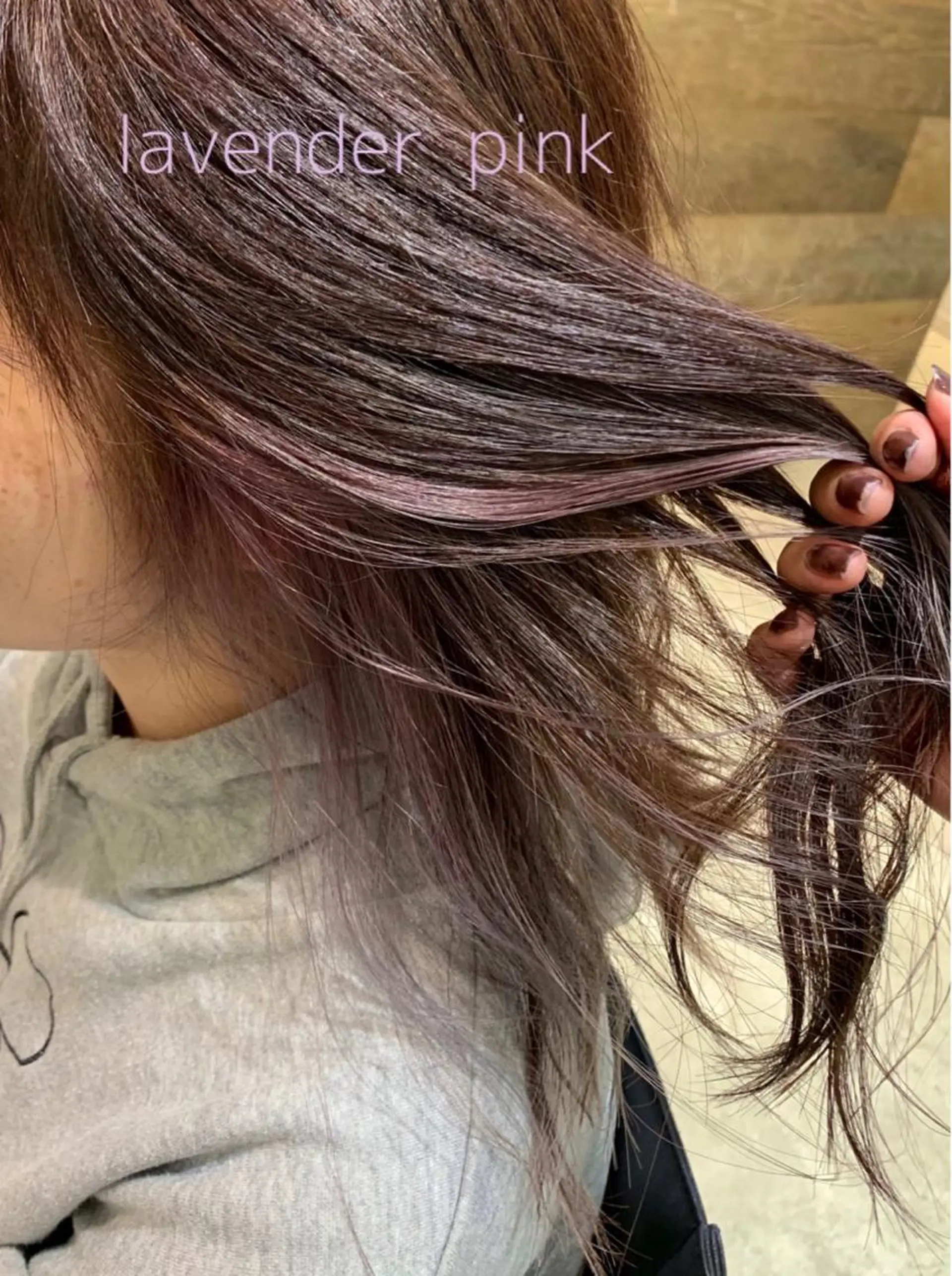 ミディアム カラー ヘアアレンジ ブリーチ ラベンダーカラー ラベンダーピンク ピンクカラー カット ヘアカラー SALOWIN川崎所属・似合わせレイヤー♡ 美髪縮毛矯正♡ミナエのヘアスタイル