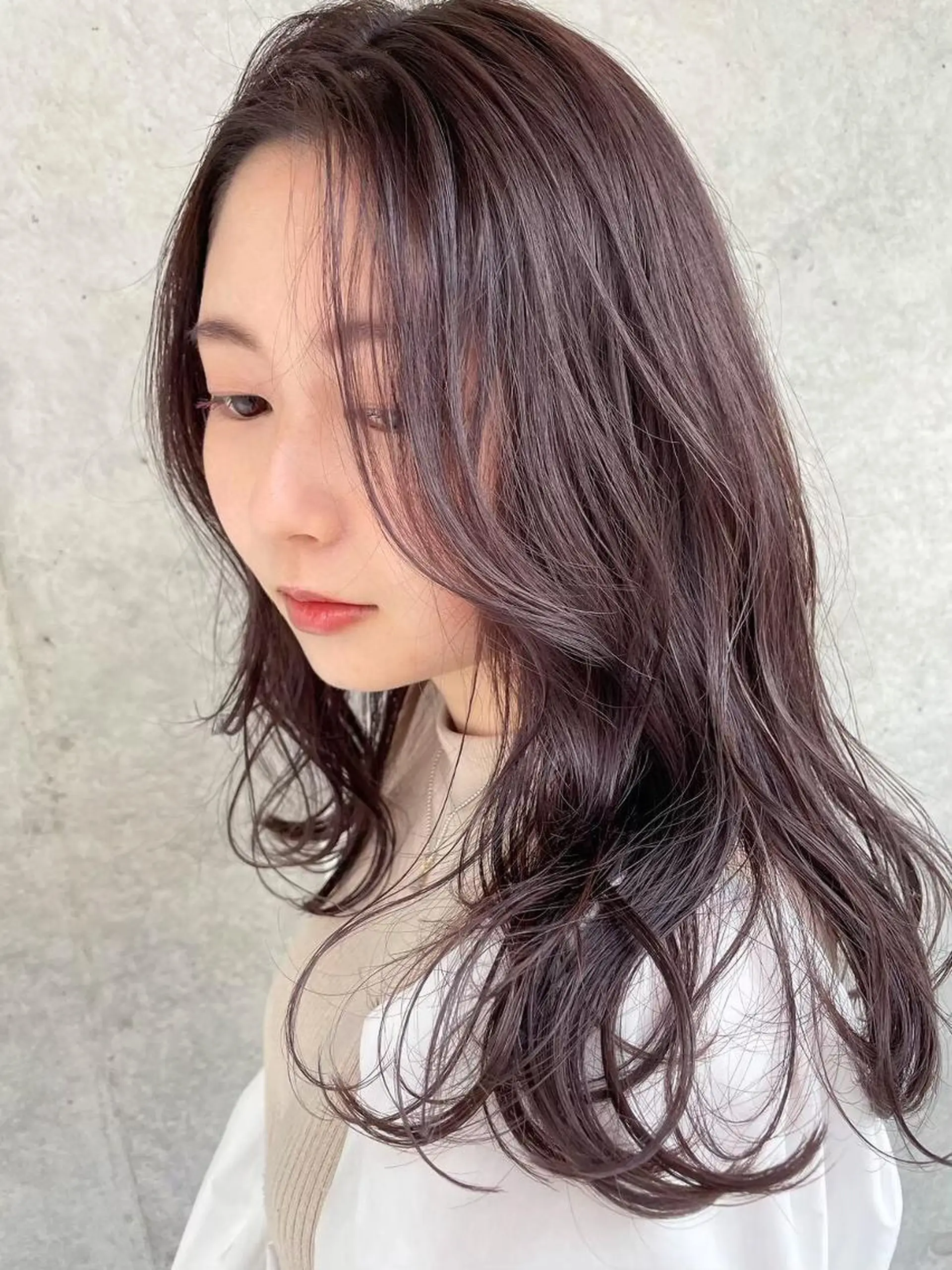 セミロング カラー ラベンダーカラー オレンジ ピンクカラー ピンクラベンダー ヘッドスパ SiLO 【シロ】のヘアスタイル