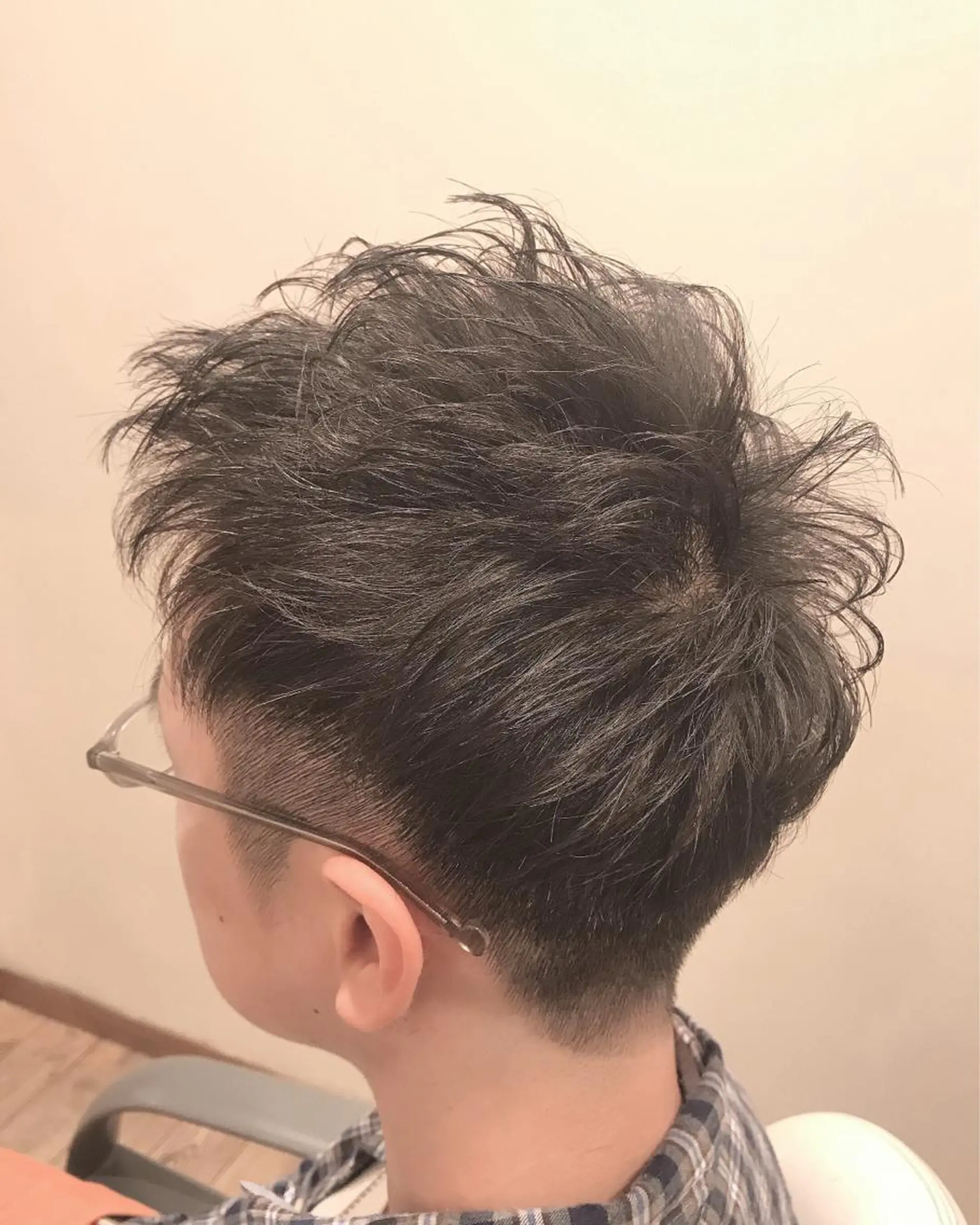 ショート パーマ メンズ メンズパーマ 学生（メンズ向け） 学生 ショートヘア カット パーマ アザマ　ヤスカツ _rosso 川口のヘアスタイル