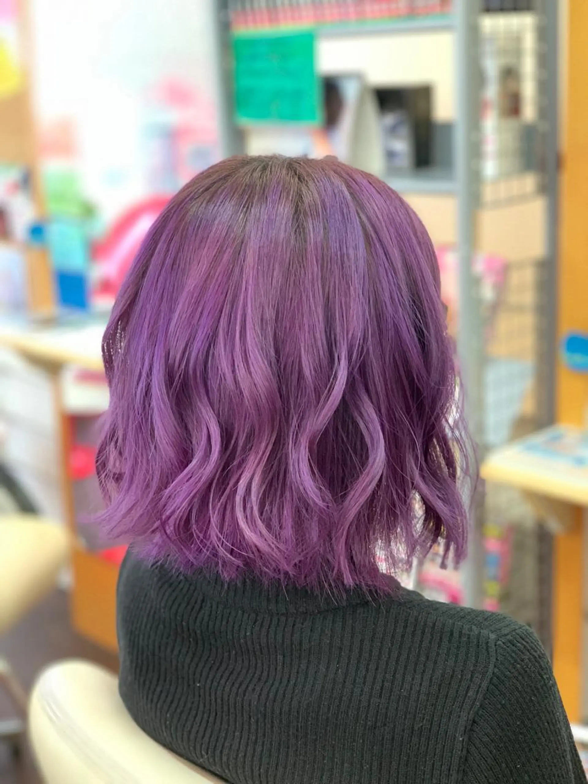 ミディアム カラー ヘアカラー トリートメント たけい ゆうきのヘアスタイル