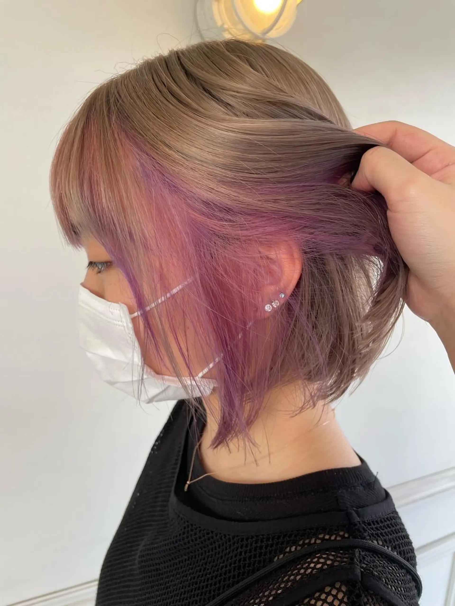 ショート カラー ヘアカラー 長岡 香澄のヘアスタイル