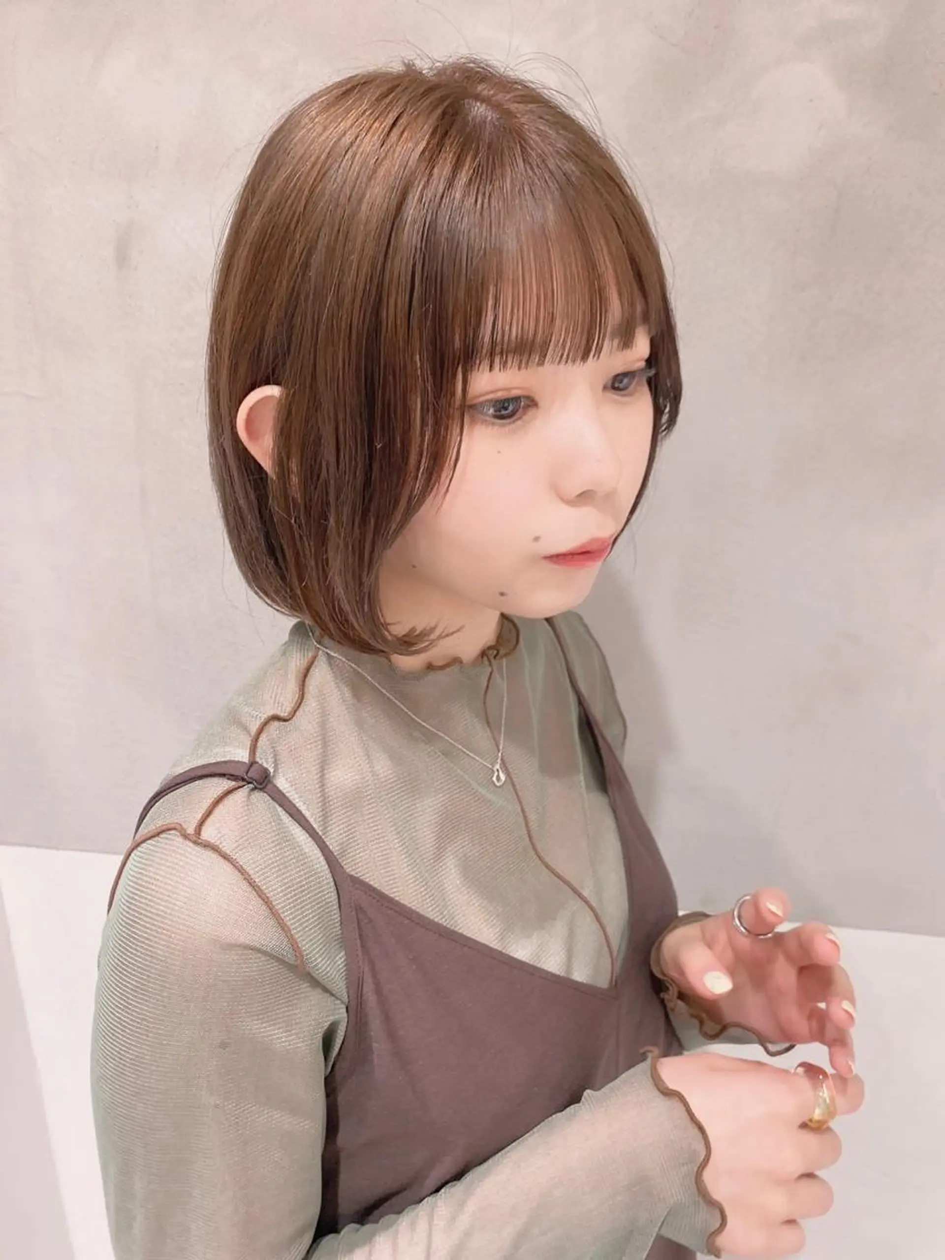 ショート カット 🎀韓国レイヤー 🇰🇷mireiのヘアスタイル