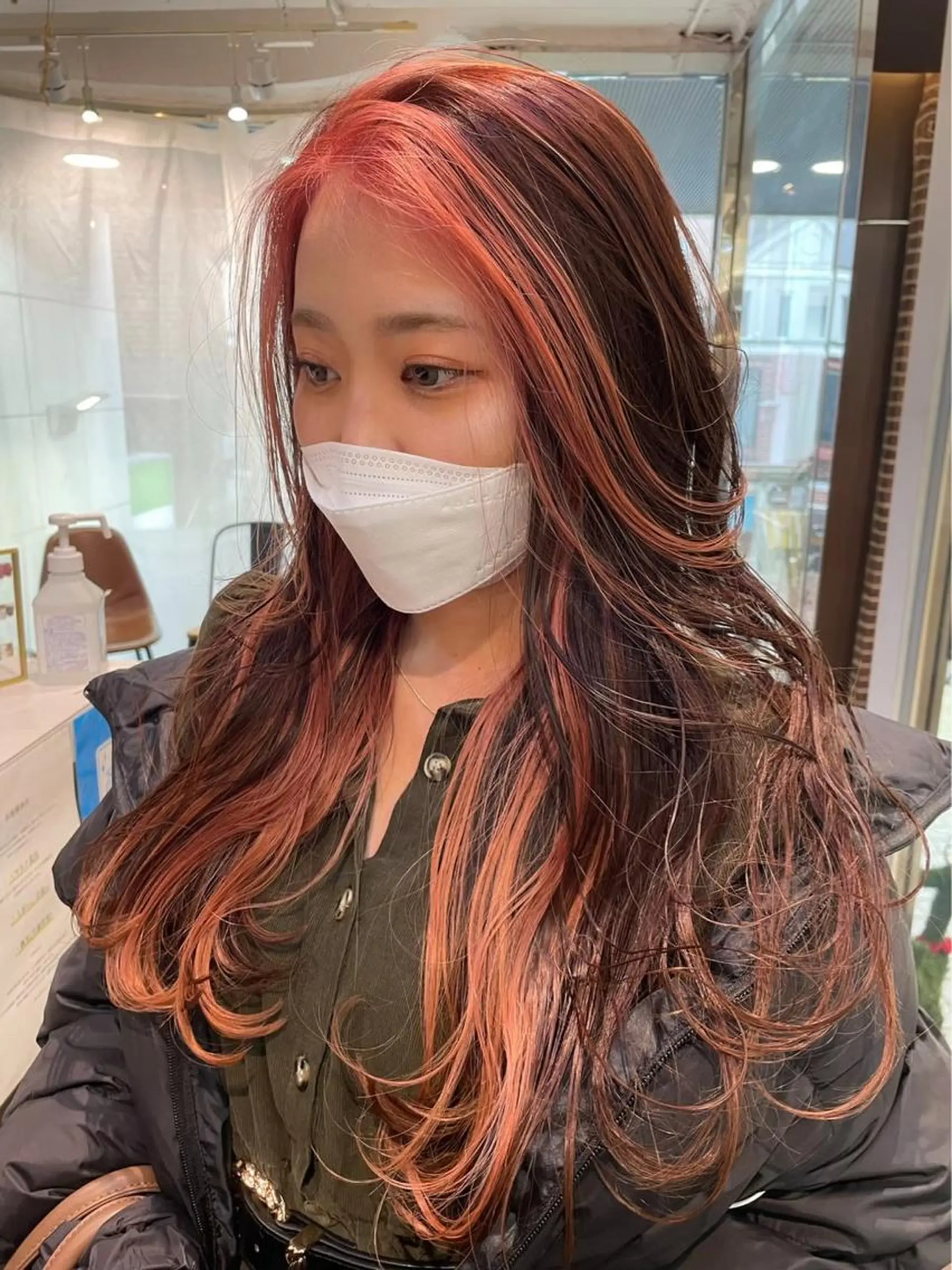 ロング カラー ハイトーンカラー 学生 酸性ストレート 🤍🎀honokaのヘアスタイル