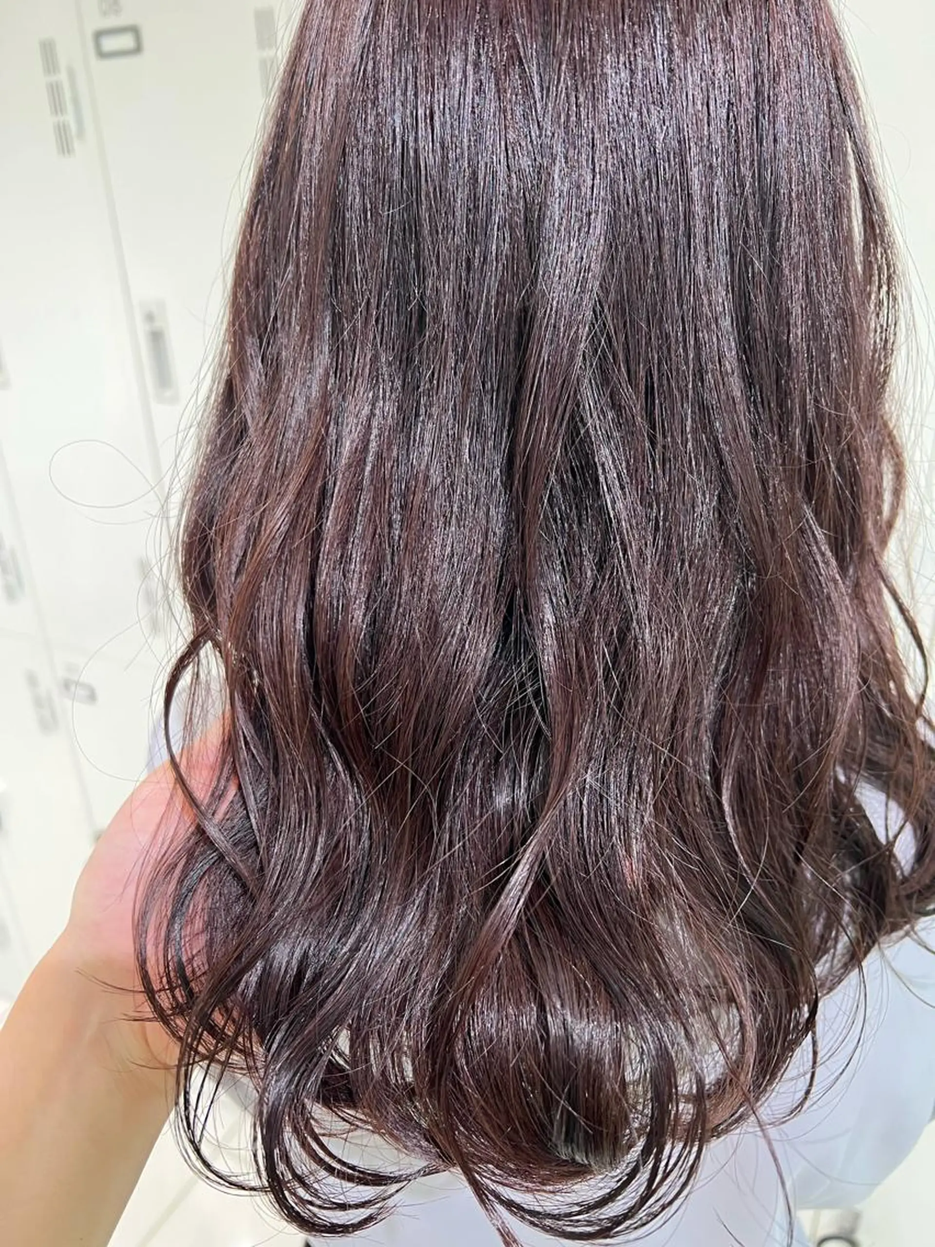 セミロング カラー ラベンダーカラー ラベンダーピンク ピンクカラー カット ヘアカラー 【暖色カラー特化】 中山由梨のヘアスタイル