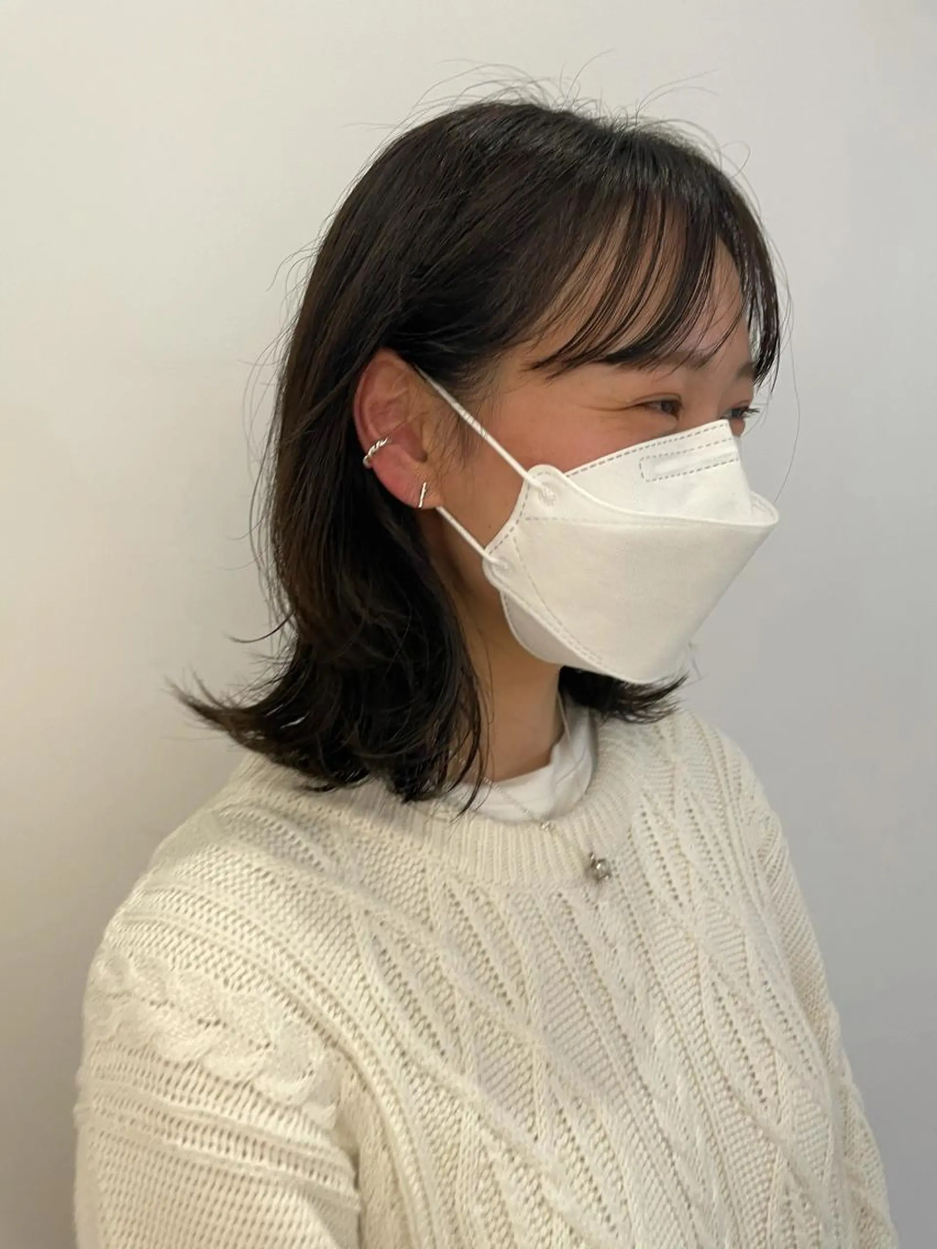 ミディアム カラー 斉藤 瑞恵のヘアスタイル