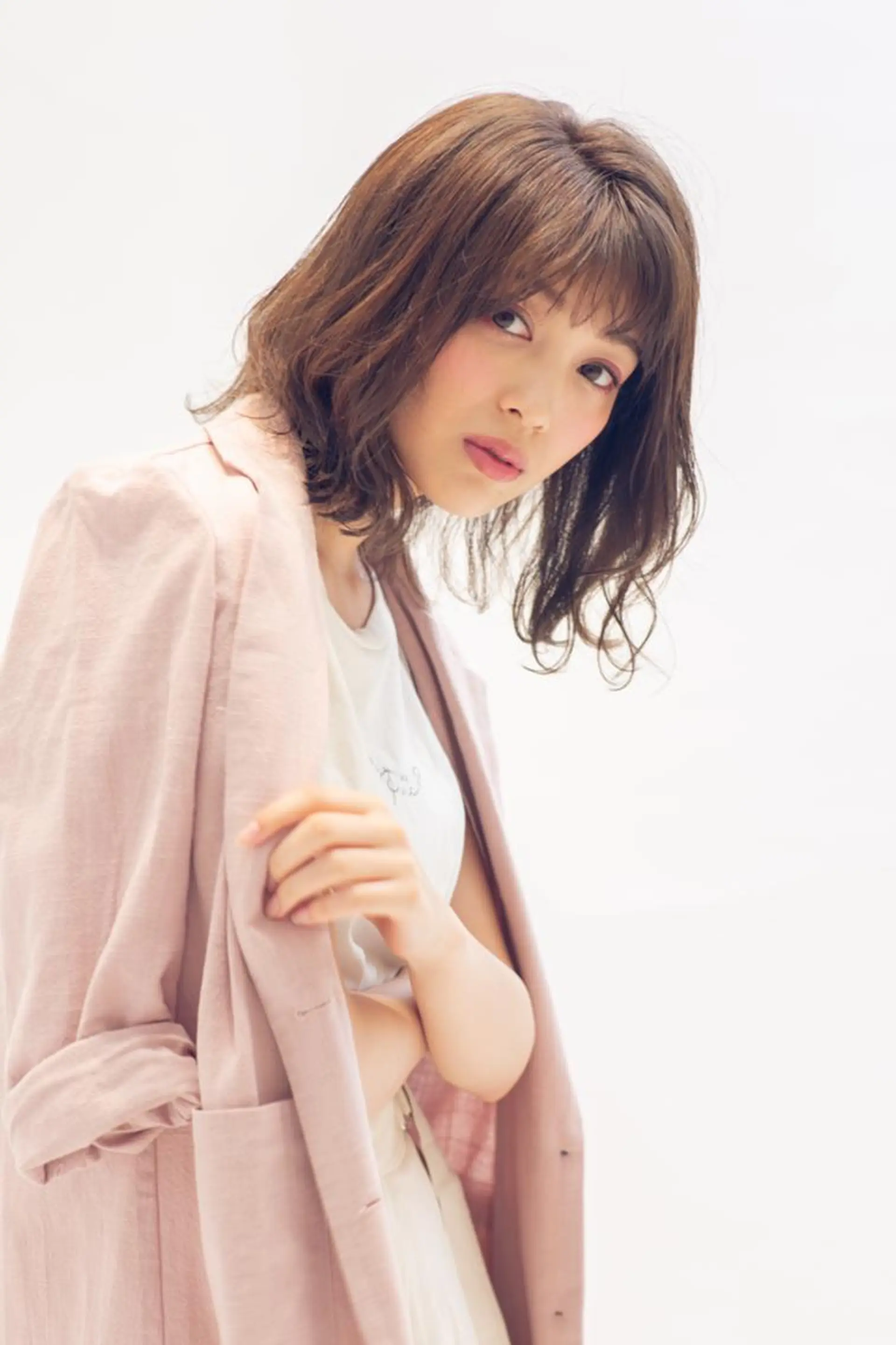 ミディアム カット トリートメント 艶カラー/髪質改善/ はかまた🕊️のヘアスタイル