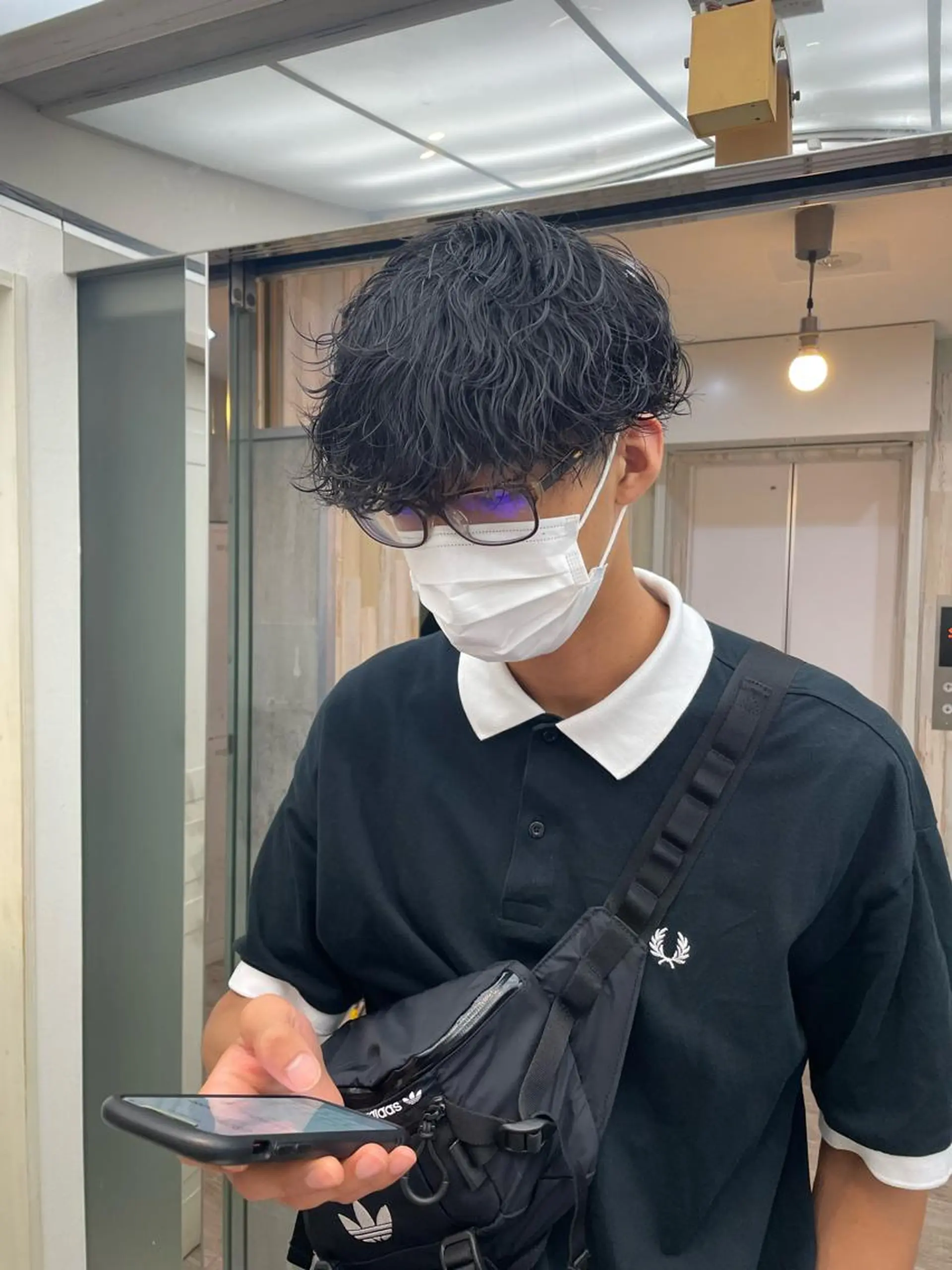 パーマ メンズ マッシュ メンズパーマ メンズショート ツイストスパイラルパーマ 刈り上げ HIKARU副店長/ ✨️髪質改善のヘアスタイル