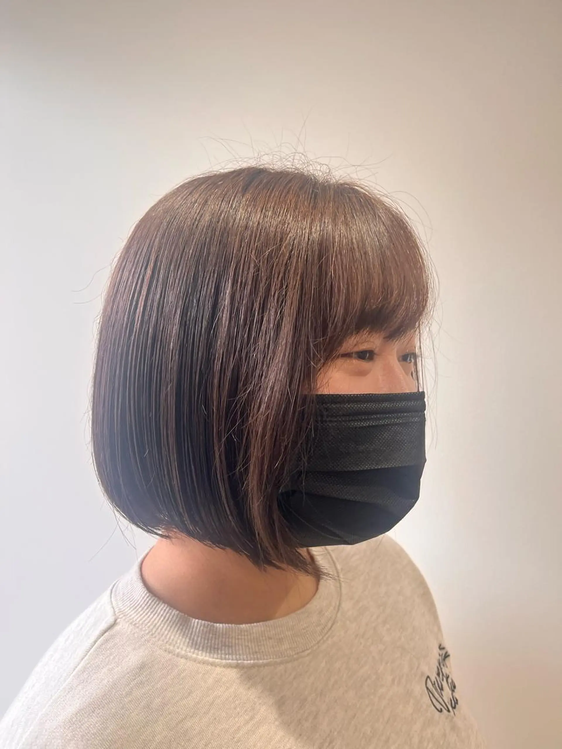 ミディアム ヘアカラー 武村美咲/ 暖色/艶カラーのヘアスタイル