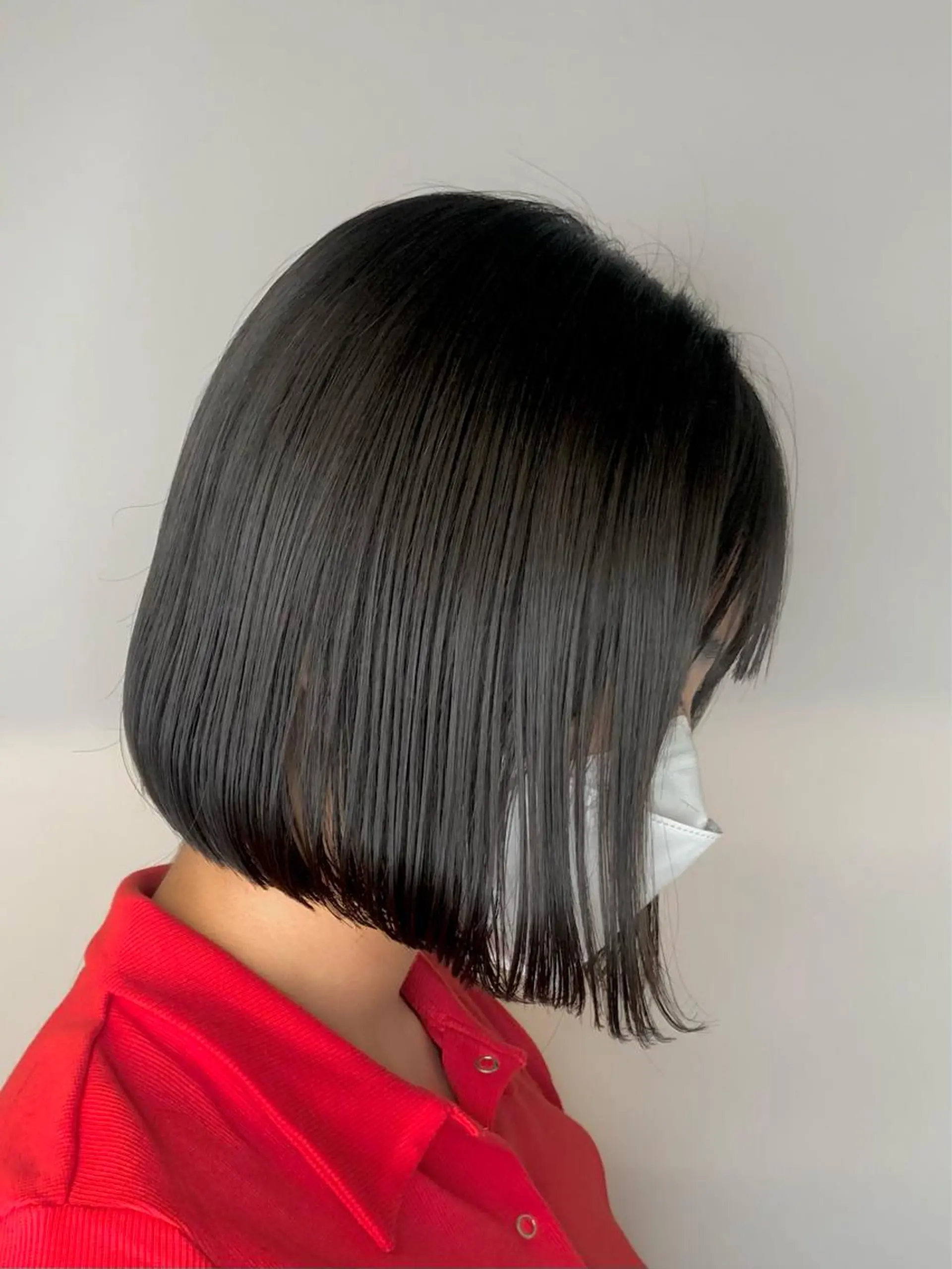 ミディアム カット 縮毛矯正 1inch所属・透明感カラー/似合わ せカット/亀井唯登のヘアスタイル