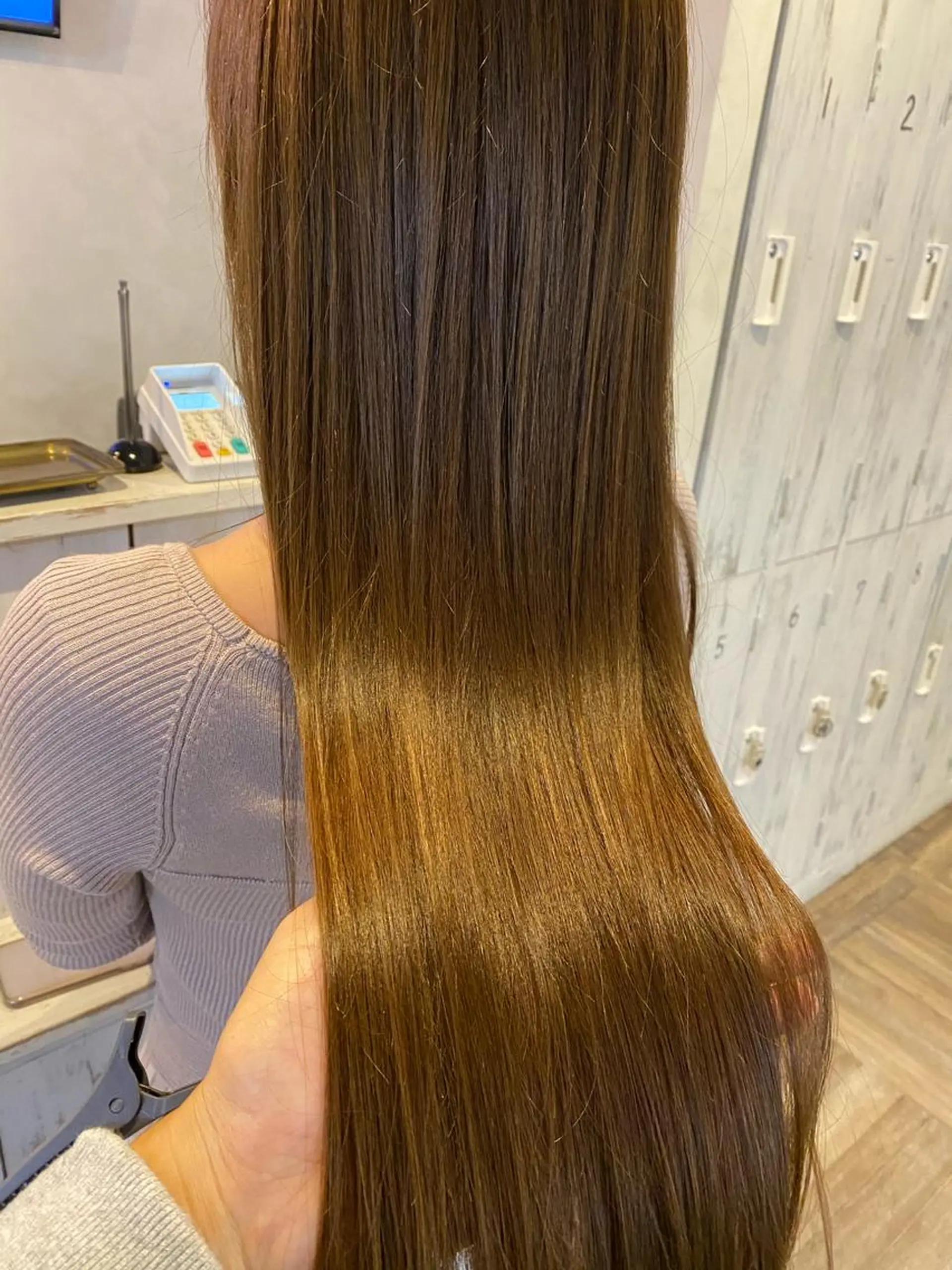 ロング カラー パーマ ヘアアレンジ 髪質改善 トリートメント 酸性ストレート ストレートパーマ AUBE HAIRazul吉祥寺所属・髪質改善✨幹細胞✨ ウルツヤ🌈清水　祥のヘアスタイル