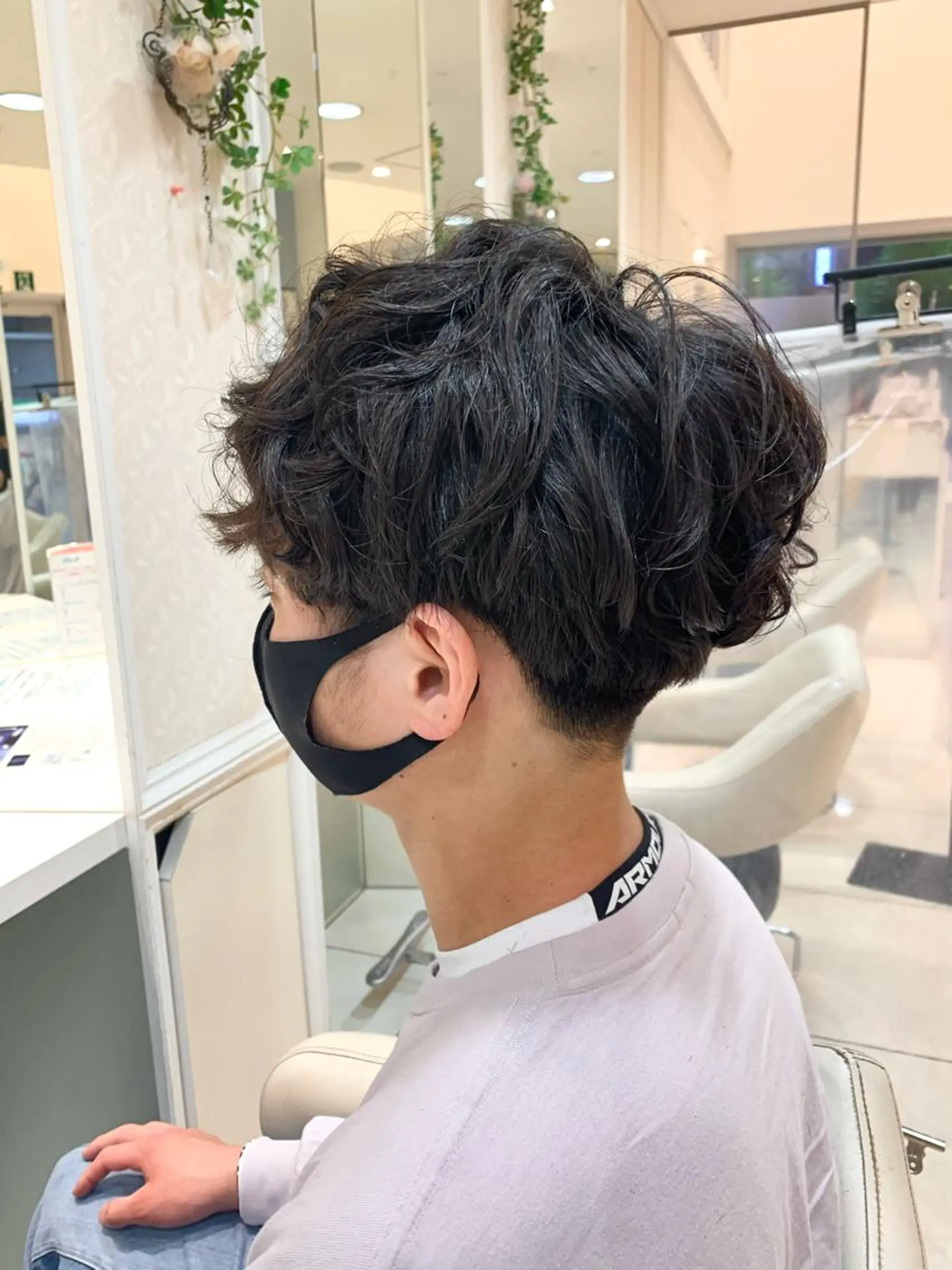 ショート パーマ メンズ メンズパーマ ストレートパーマ 毛流れが作れる 縮毛矯正/渡部純生のヘアスタイル