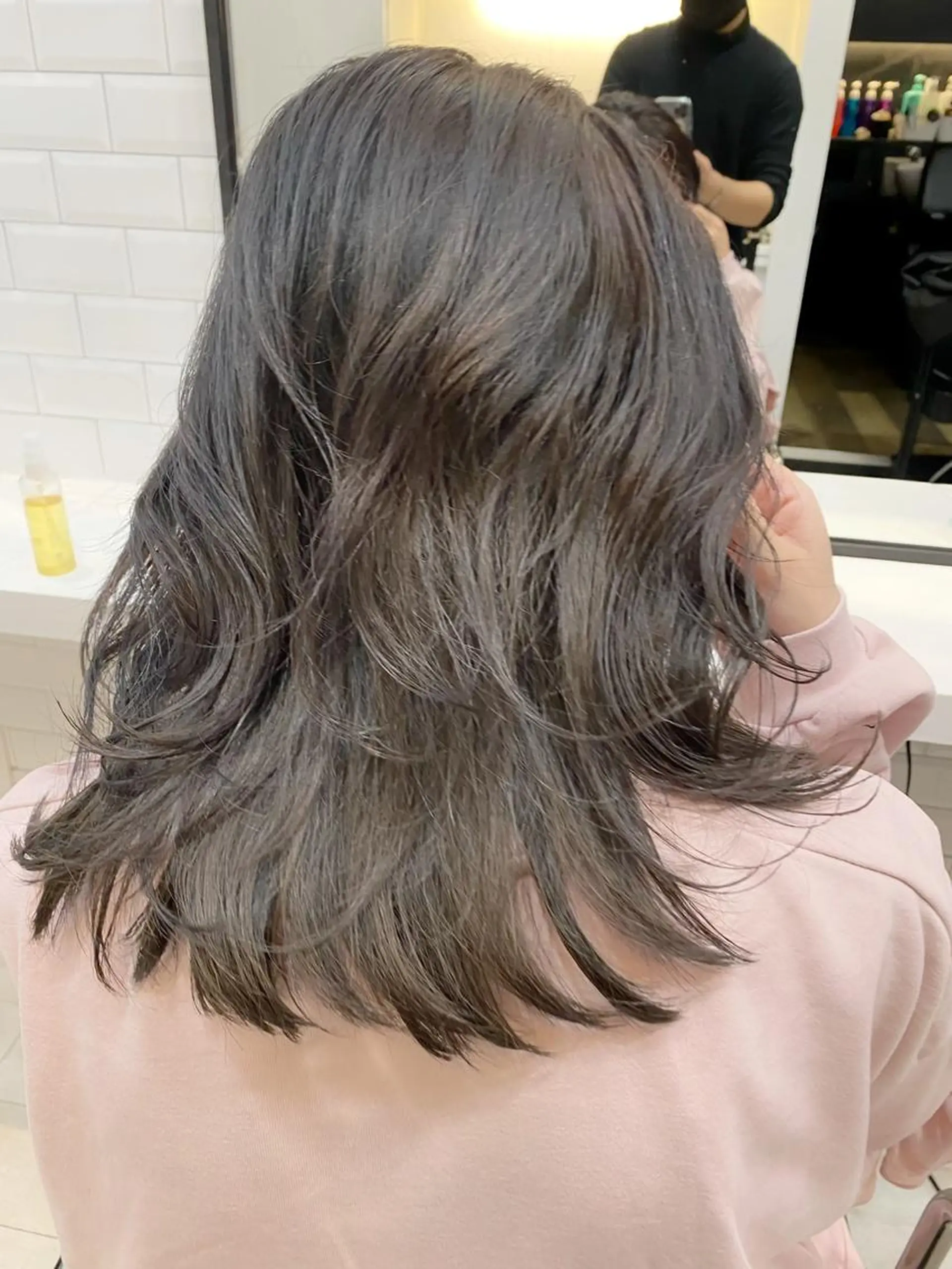 ミディアム カラー パーマ アディクシーカラー イルミナカラー 髪質改善 ヘアカラー トリートメント 渋谷✨yuto✨全 メニュー得意です🙏のヘアスタイル