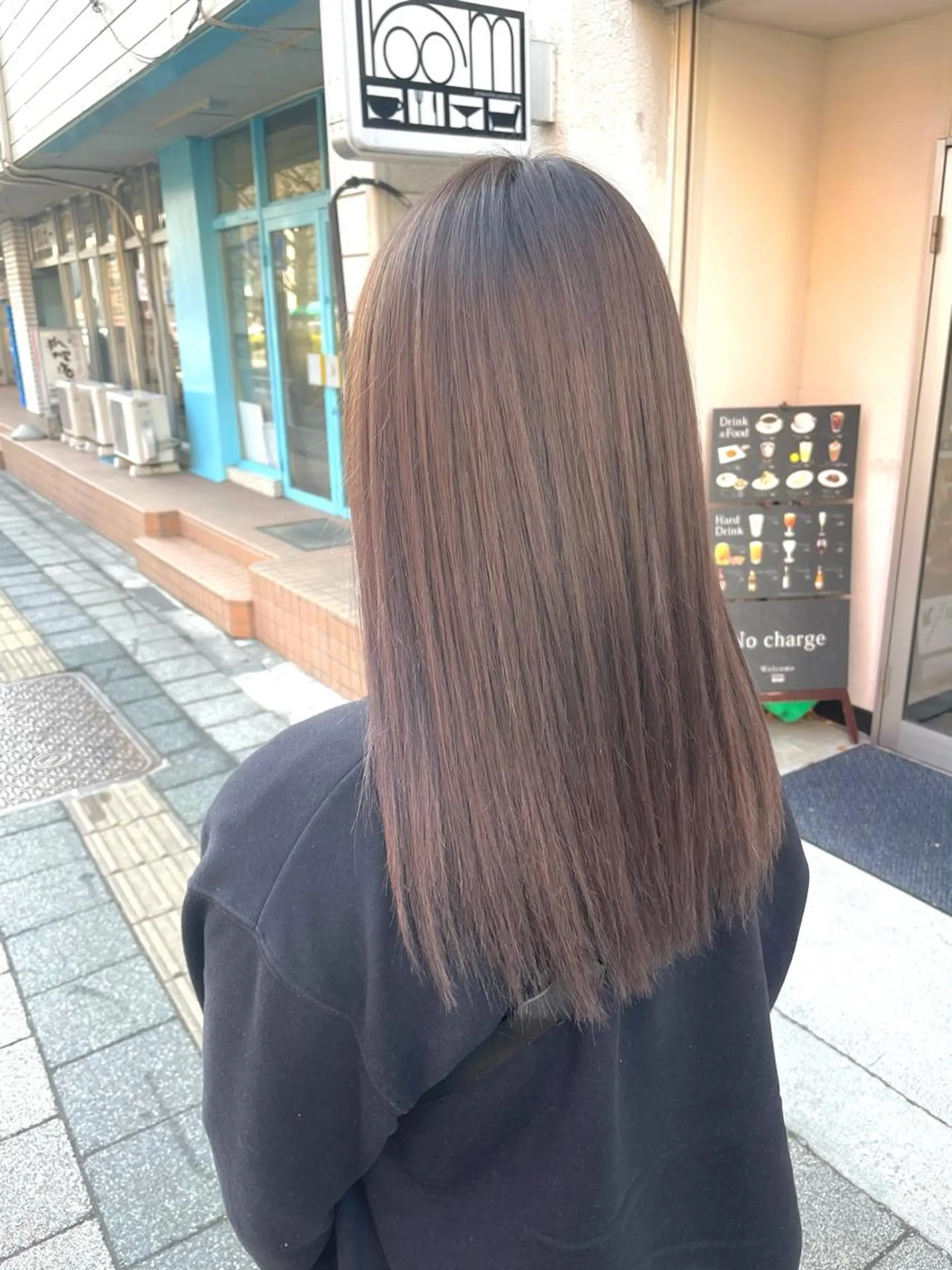 セミロング ピンクブラウン カット ヘアカラー 🔥メンズ特化美容師 NAOTO🔥のヘアスタイル