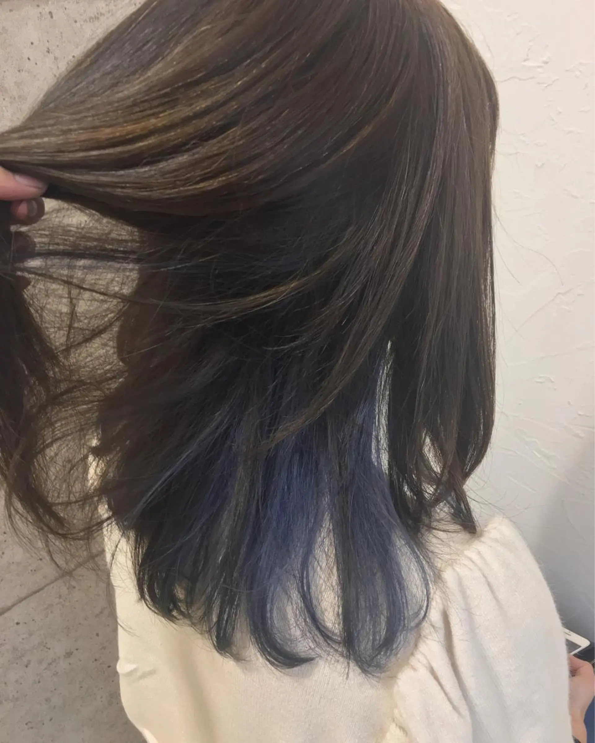 ロング カラー ブルーカラー インナーカラー RUMéL 🌙YUIのマツエク・マツパデザイン