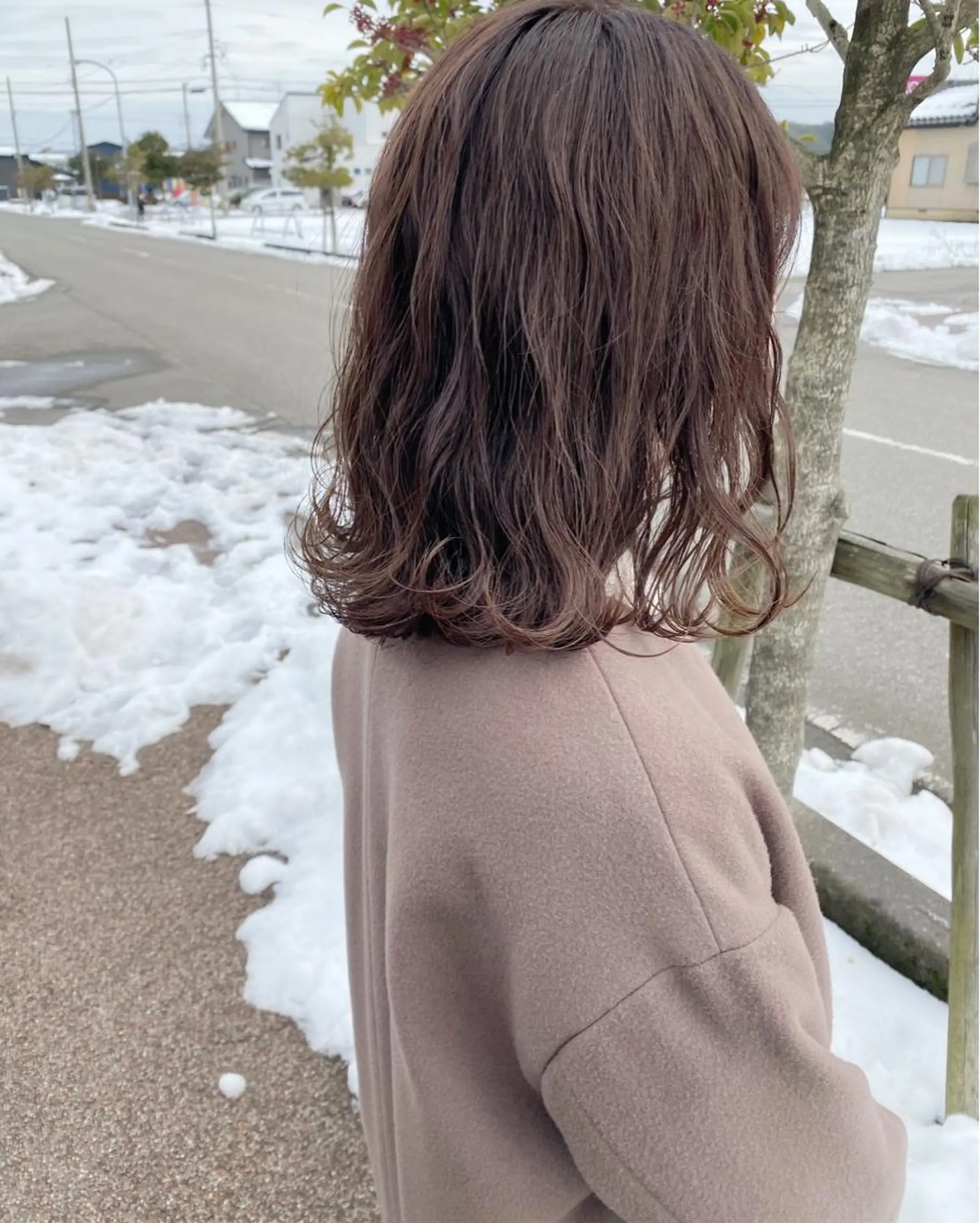 ミディアム カラー ベージュカラー 透明感カラー FIORE hair design所属・山根 奈緒のマツエク・マツパデザイン