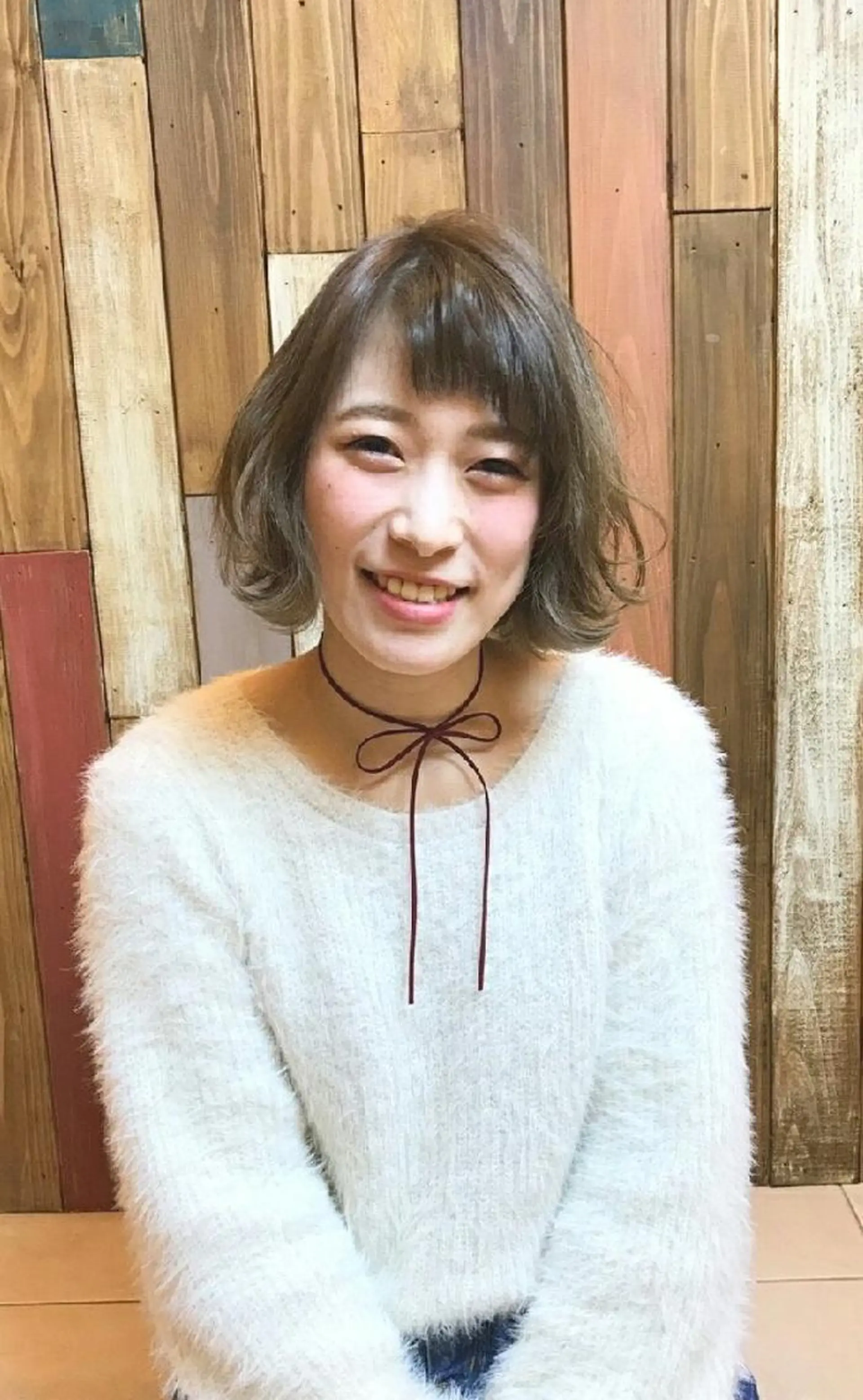 ショート ミディアム 切りっぱなしボブ ボブ 外ハネヘア キノシタ ナオユキのヘアスタイル