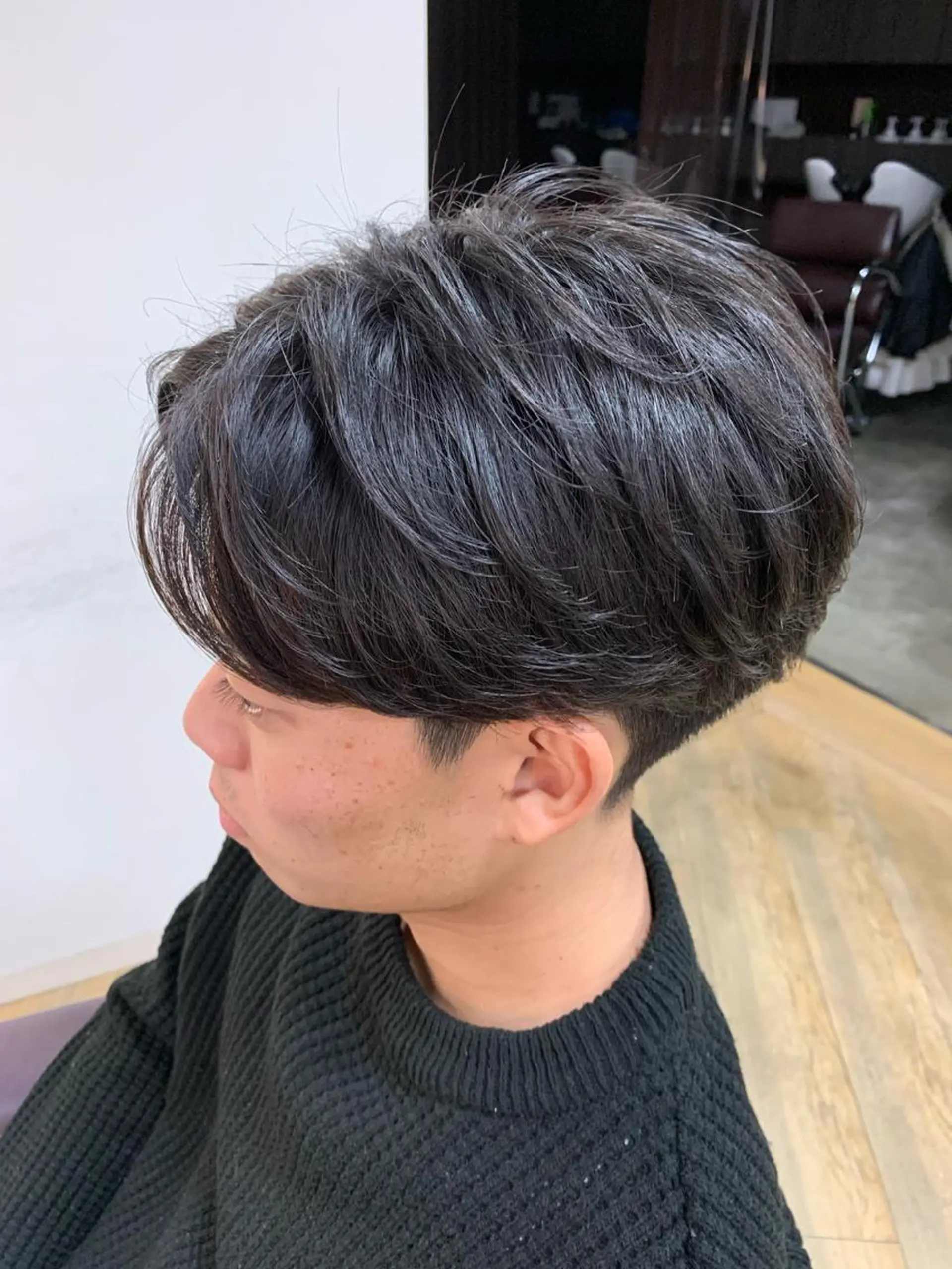 ショート パーマ メンズ メンズサロン　アソビ所属・【扱いやすいパーマ】 眞鍋拓己のヘアスタイル