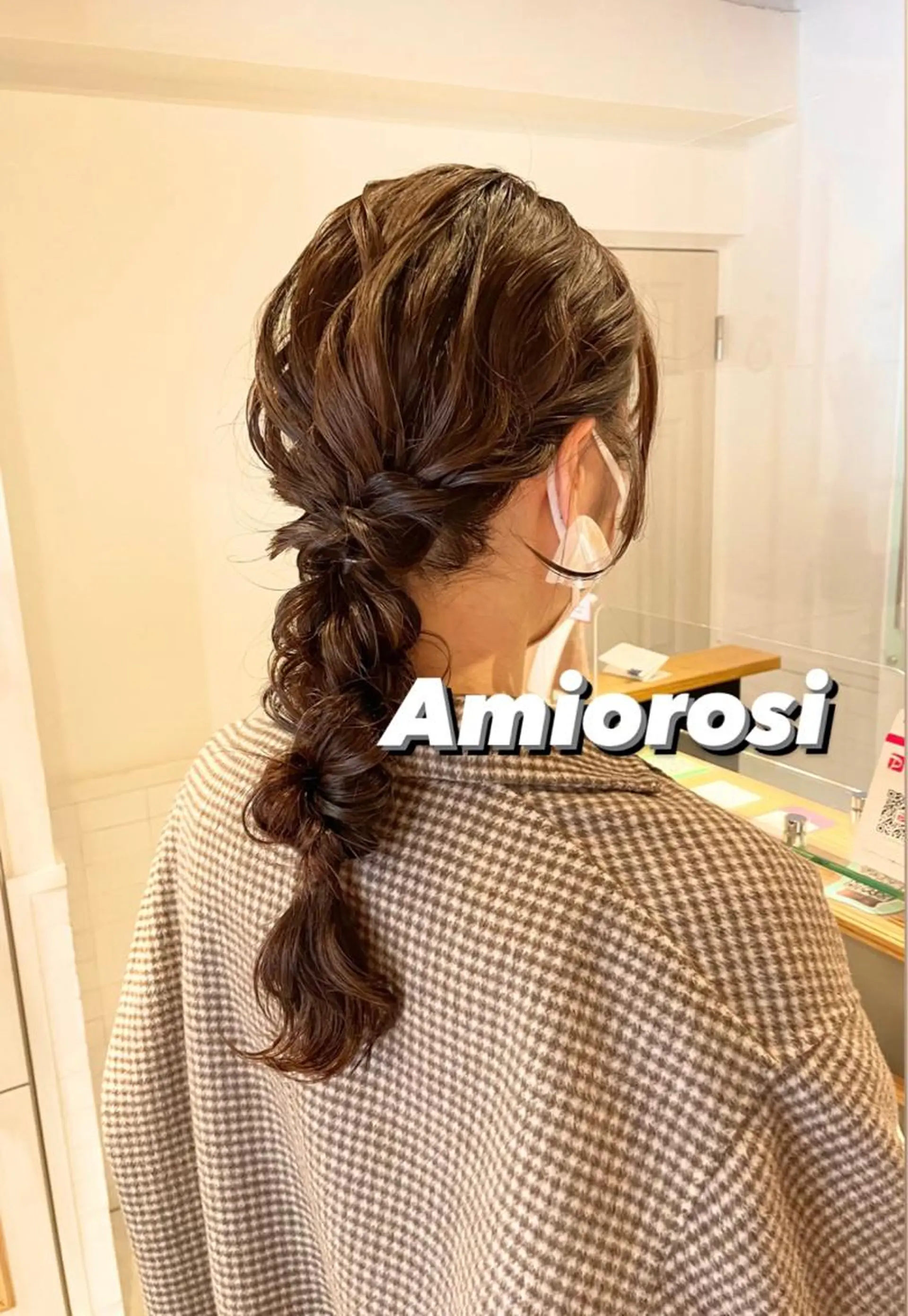 セミロング カラー ヘアアレンジ カット ヘアカラー トリートメント ハイトーンピンク🍑 ブリーチ🍑RINAのヘアスタイル