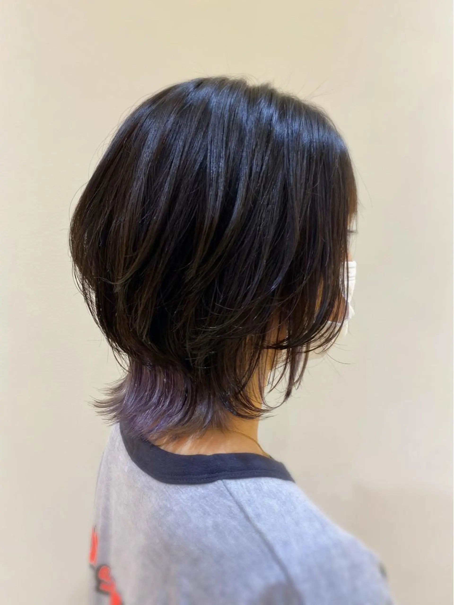 ショート カラー インナーカラー バイオレットカラー デザインレイヤー💗 木村実樹のヘアスタイル