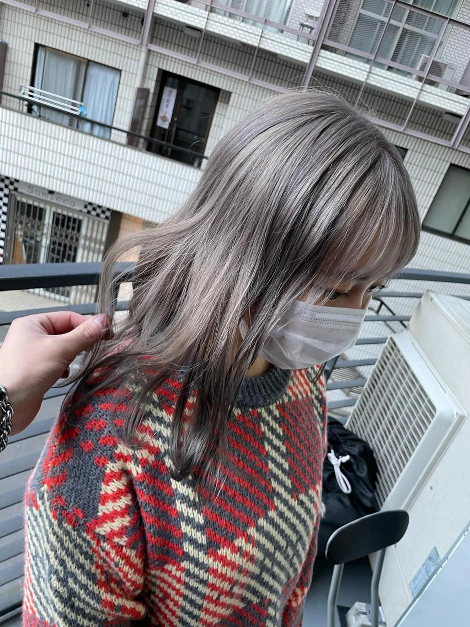 セミロング カラー ヘアカラー トリートメント 外国人風/ブリーチ 小泉じょうのヘアスタイル